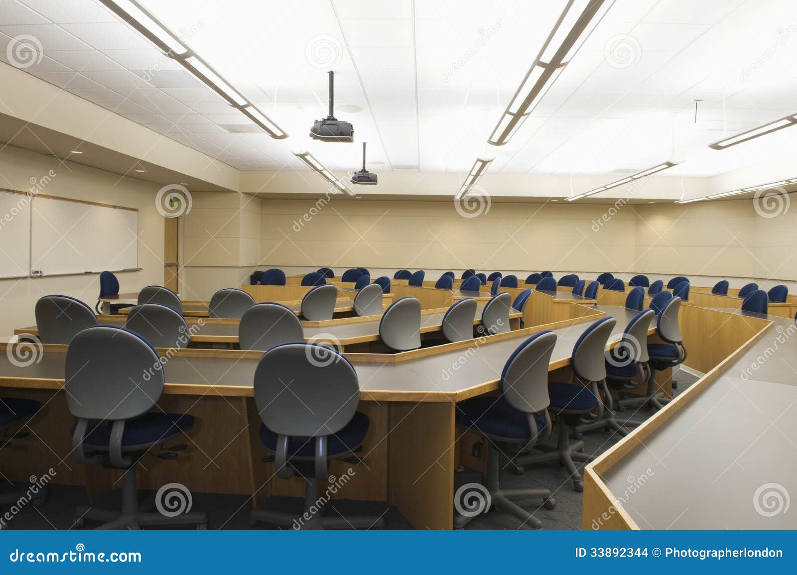Tables and Chairs in Seminar Room Stock Photo Image of chair