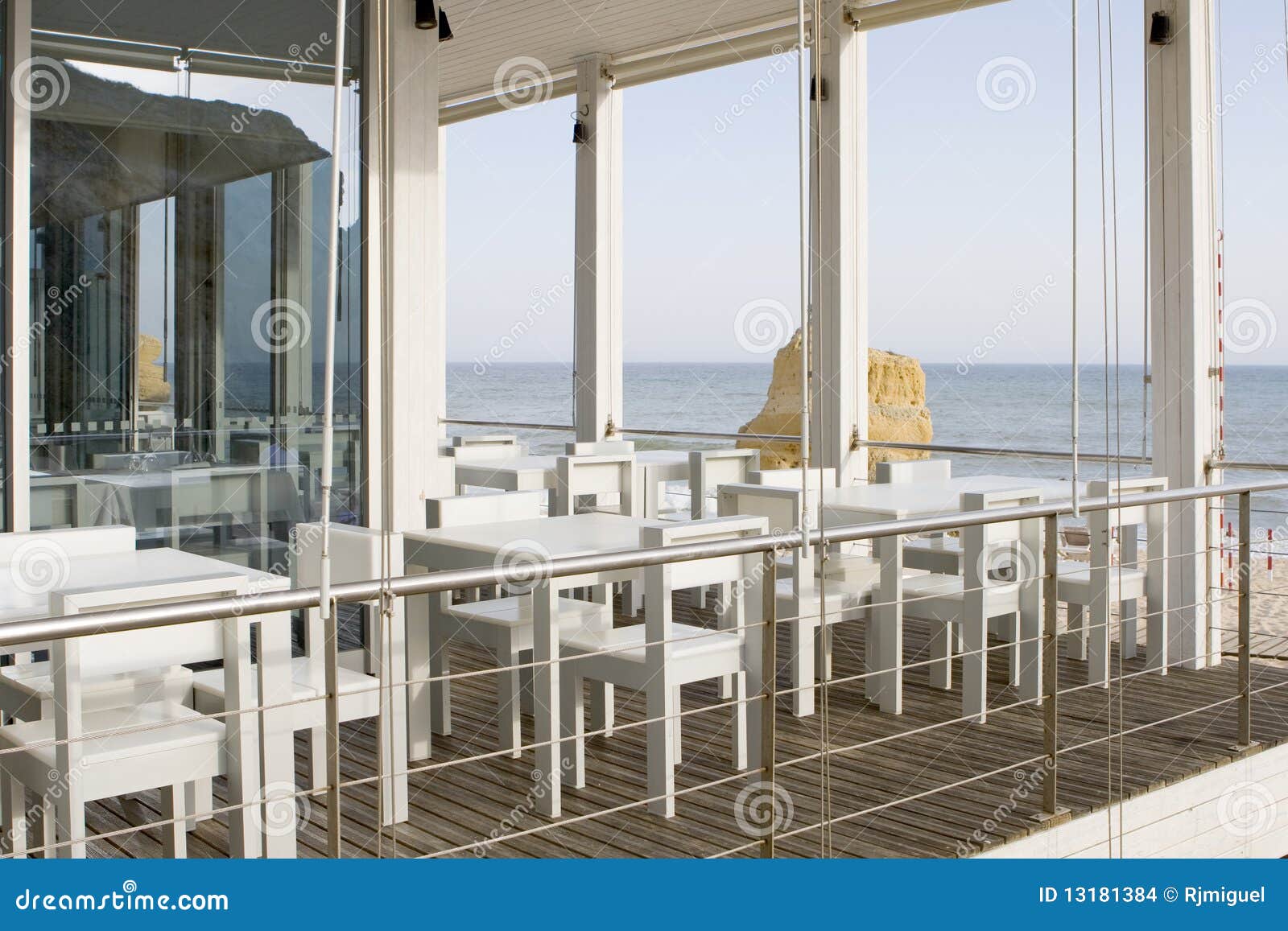 Tables and Chairs in Stylish Restaurant Stock Photo Image of europe