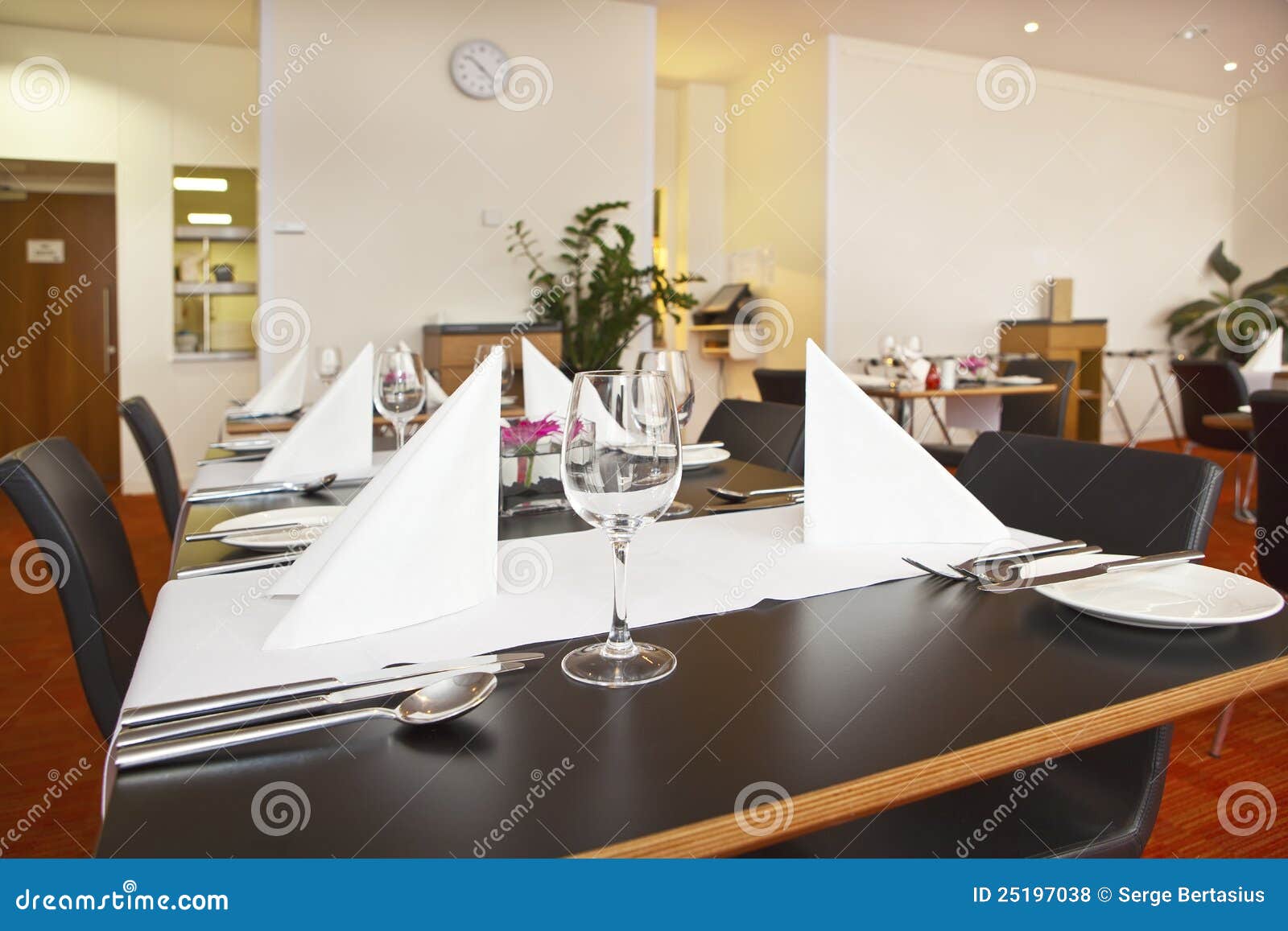 Tables with Formal Setup in Modern Restaurant Stock Photo Image of