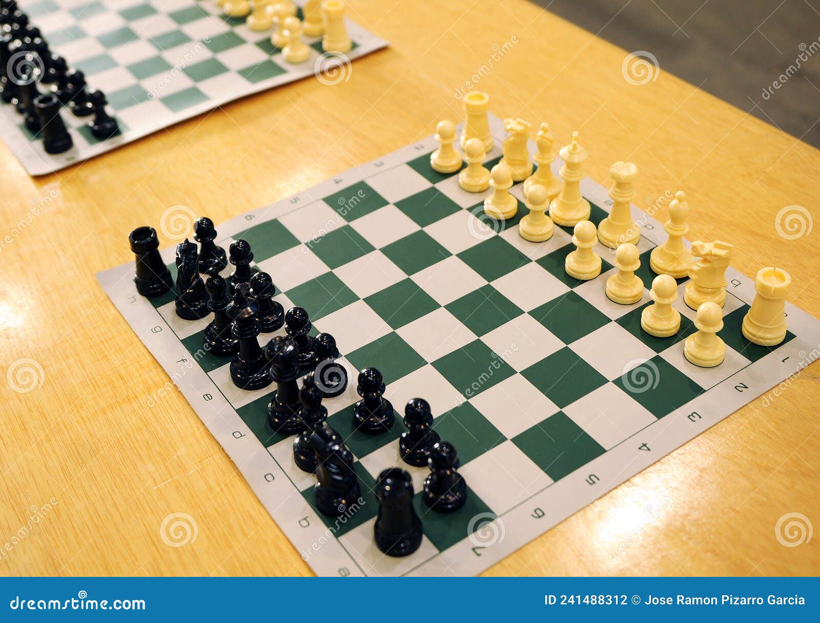 Tables Prepared for a Simultaneous Chess Games Tournament Stock Photo -  Image of items, inside: 241488312