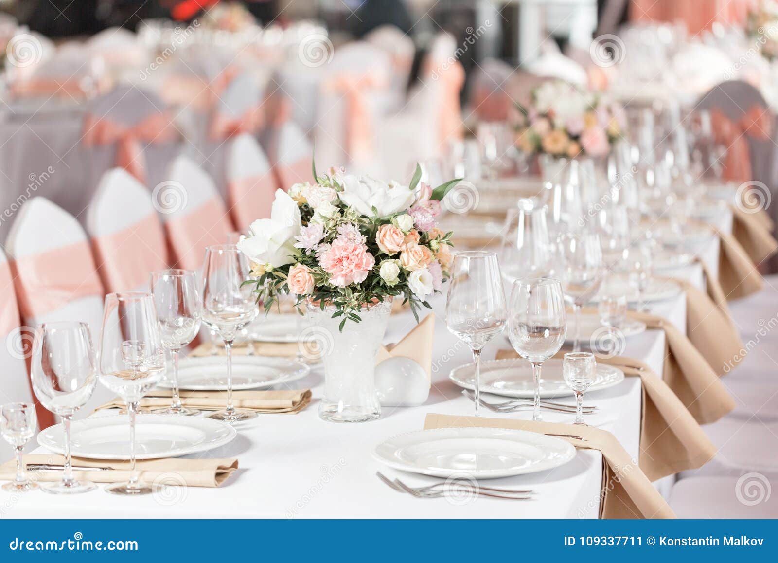 Tables Set For An Event Party Or Wedding Reception Luxury Elegant Table Setting Dinner In A Restaurant Glasses And Stock Image Image Of Napkin Tables Set For An Event Party Or Wedding Reception Luxury Elegant Table Setting Dinner In A Restaurant Glasses And Stock Image Image Of Napkin