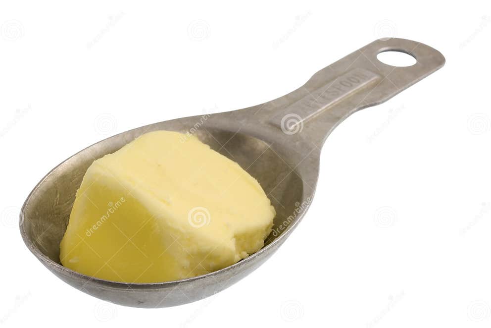 Tablespoon of butter stock photo. Image of measuring, aluminum 7405638