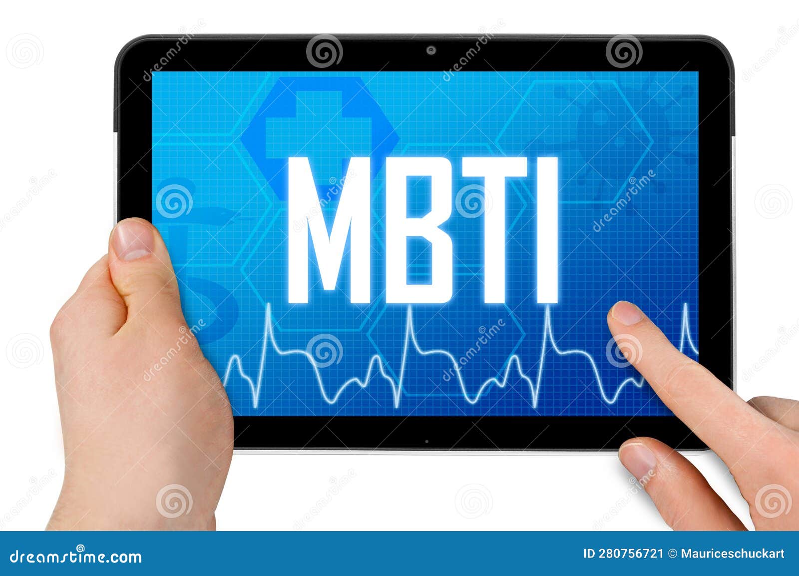 MBTI Myers Briggs Type Indicator Symbol. Concept Words MBTI Myers