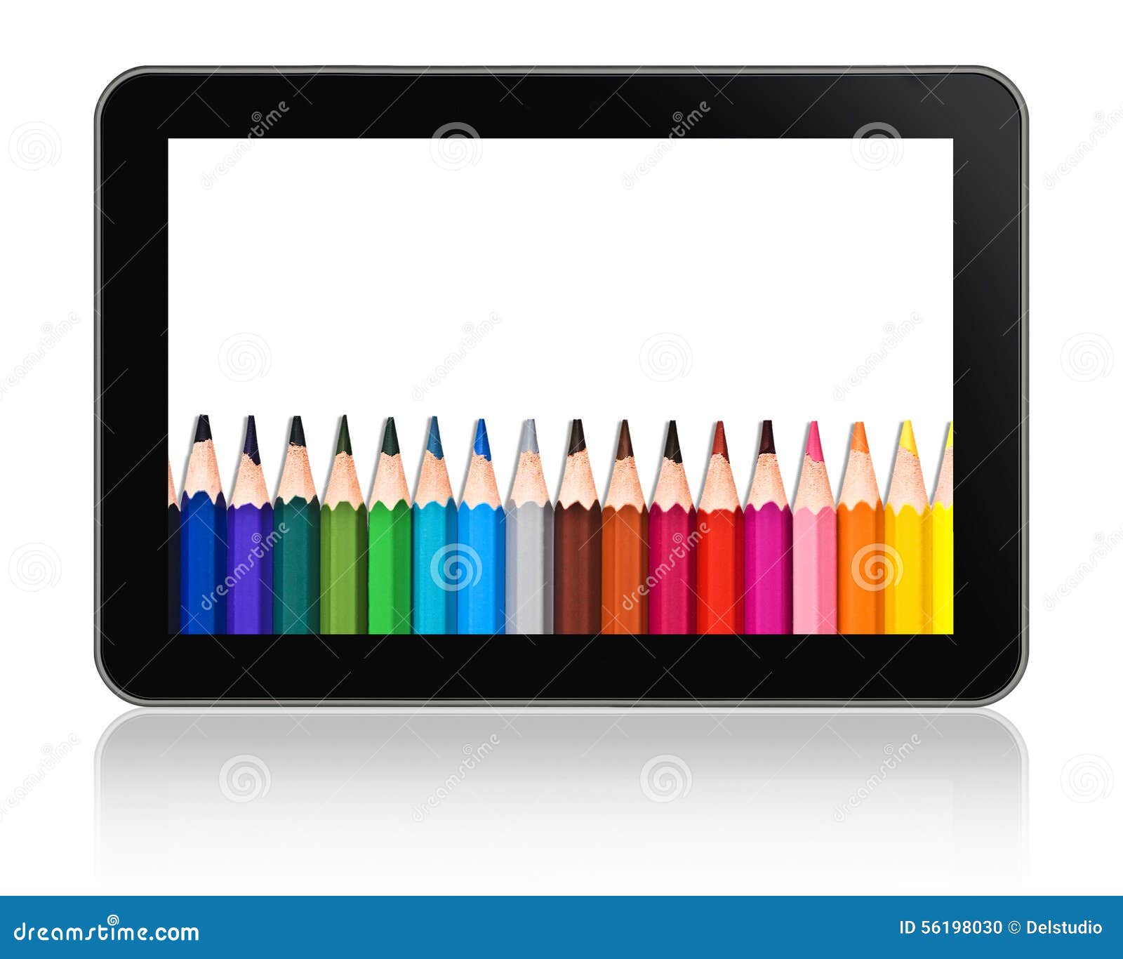 Tablet computer school stock photo. Image of tool, white 56198030