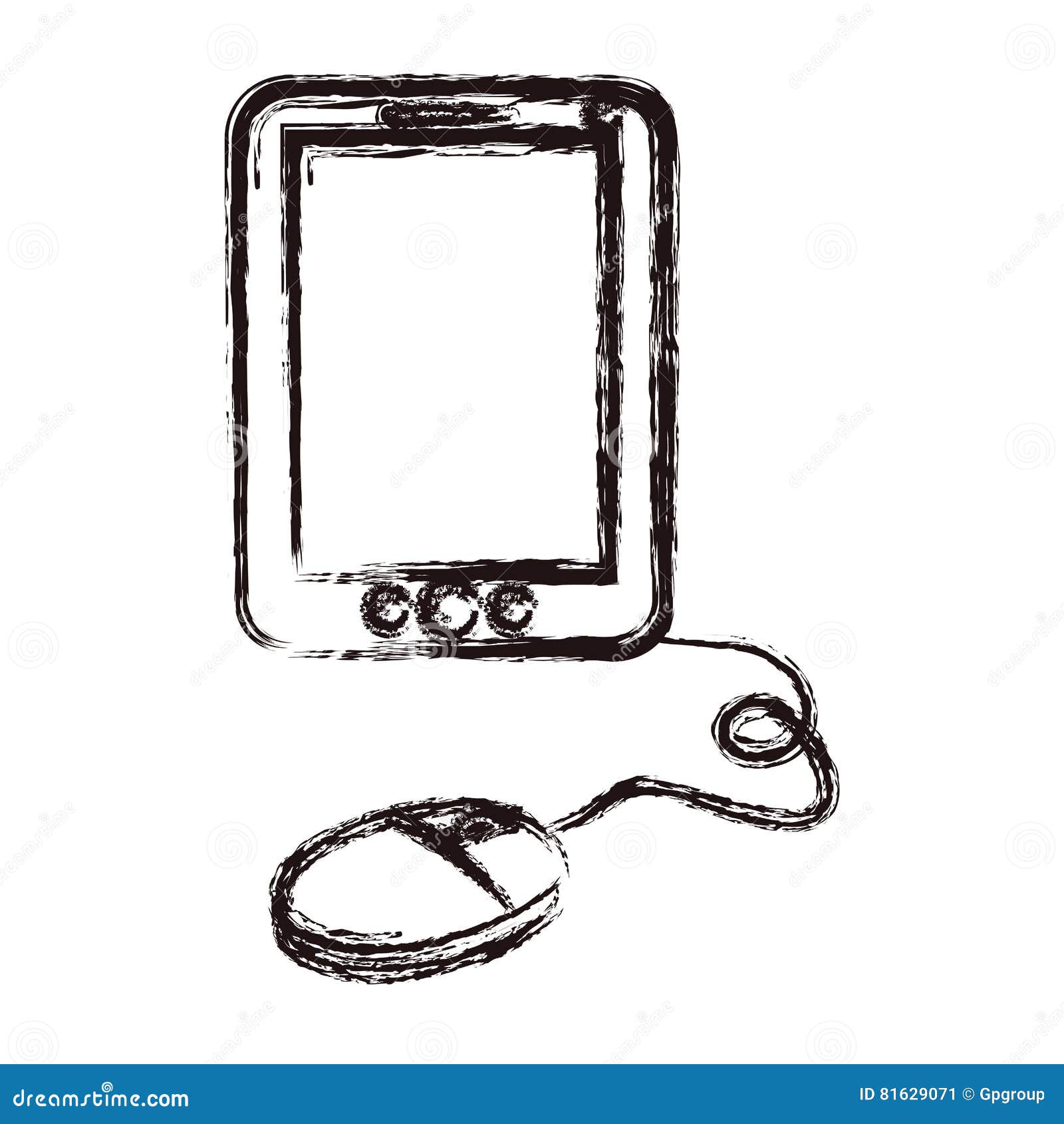 Tablet device design stock illustration. Illustration of modern 81629071