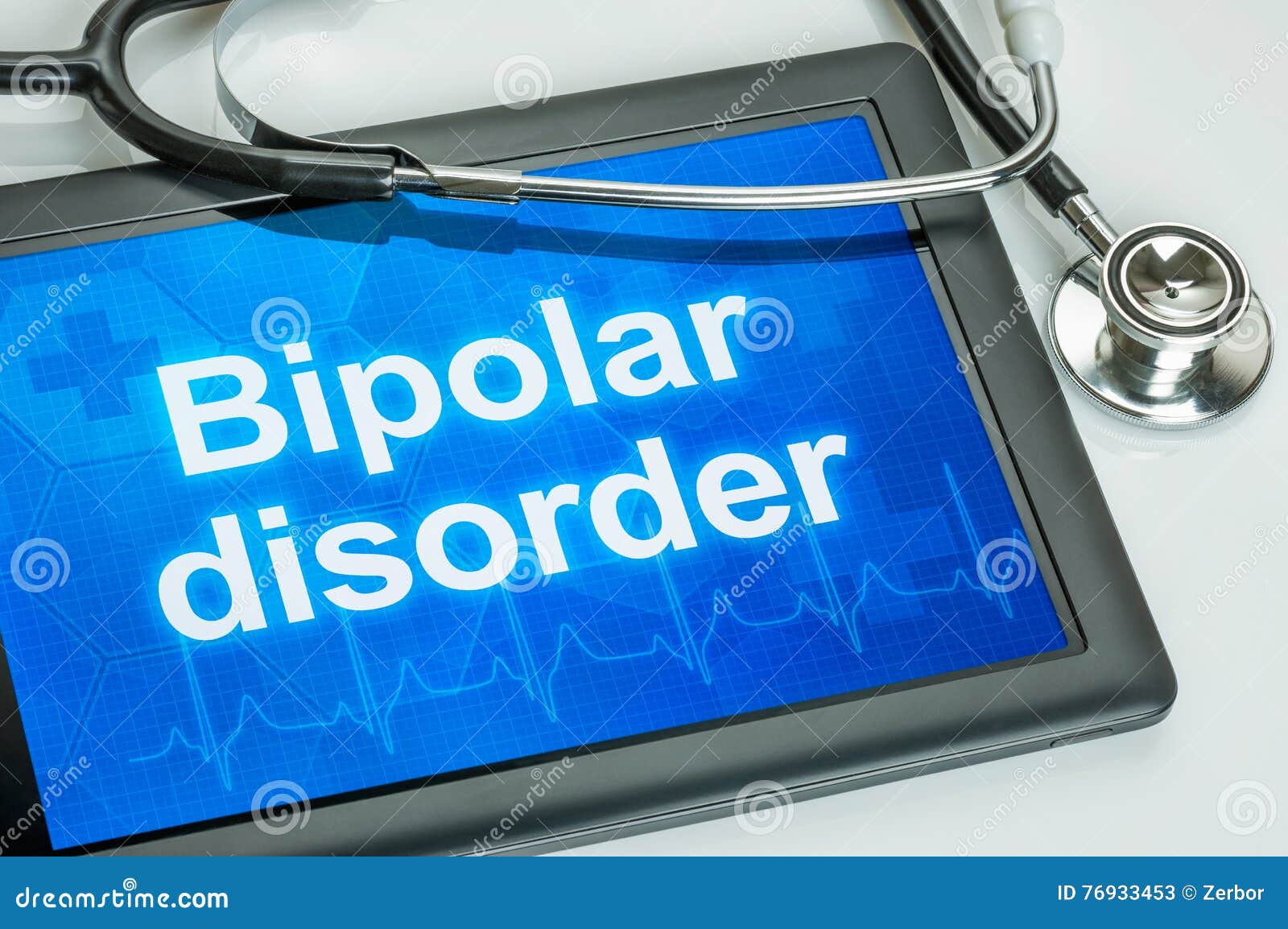 Tablet with the Diagnosis Bipolar Disorder Stock Image Image of