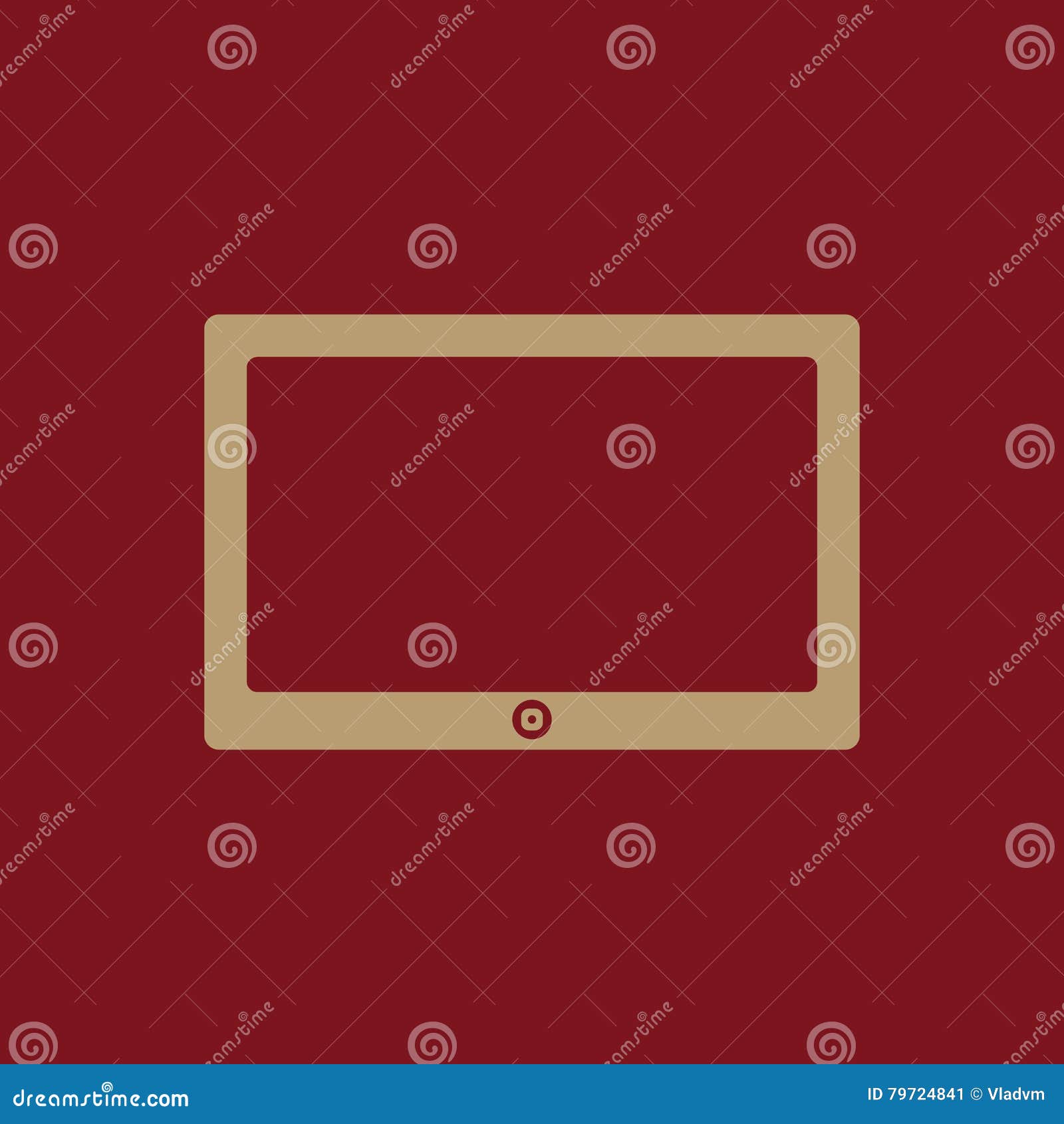 The Tablet Icon. Tablet Symbol Stock Vector Illustration of design