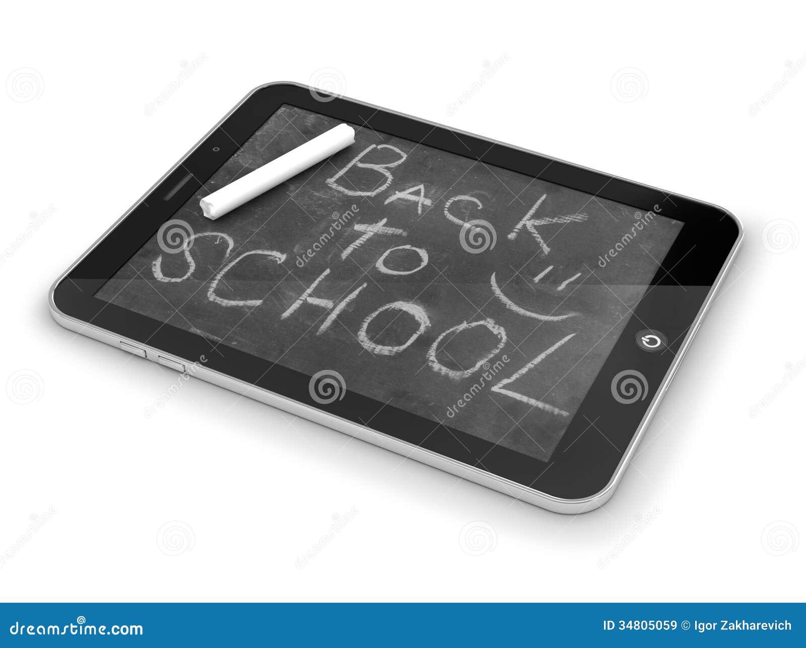 Tablet PC with school desk stock image. Image of laptop 34805059