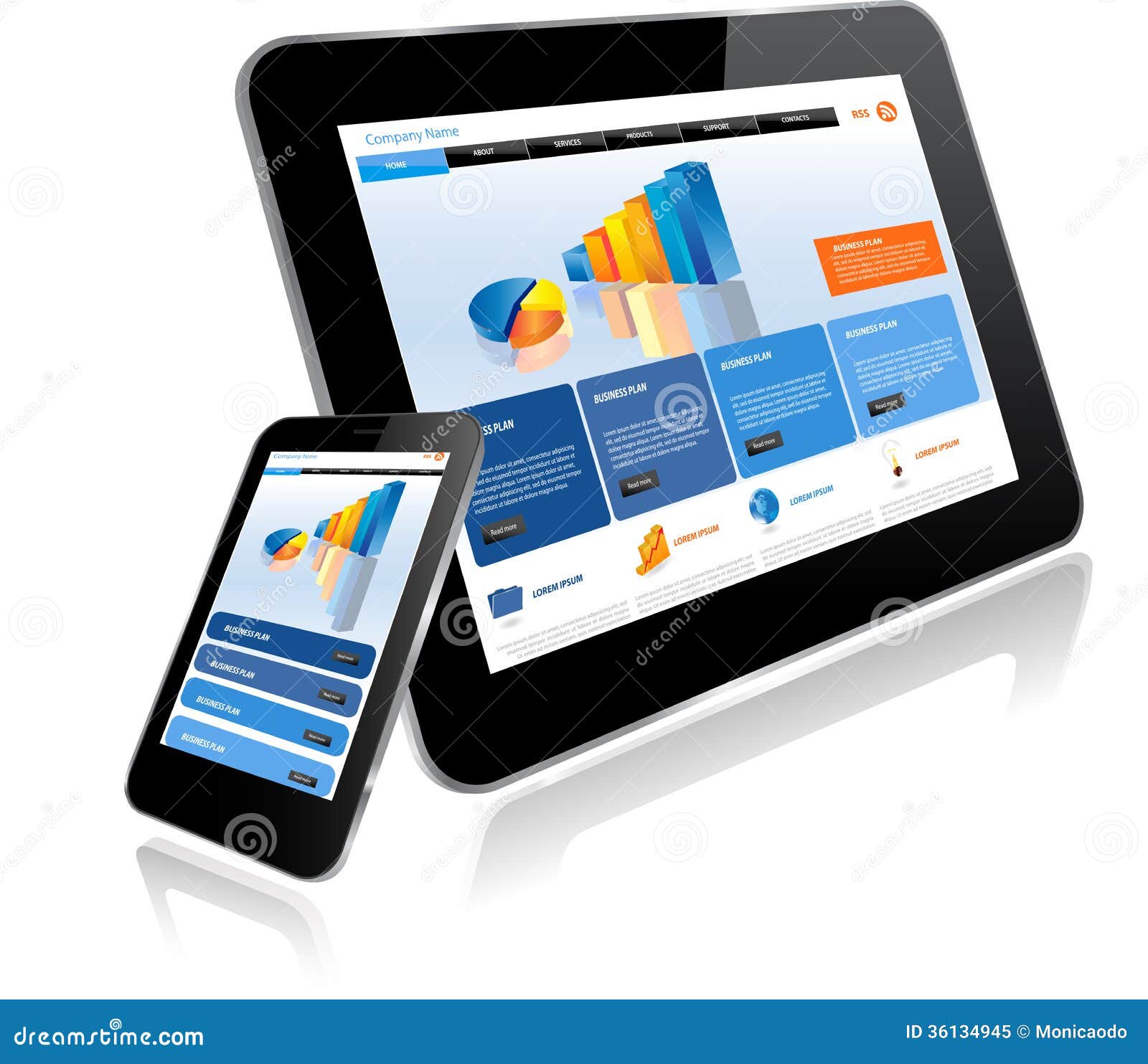 Tablet PC And Smart Phone Royalty Free Stock Photo Image 36134945