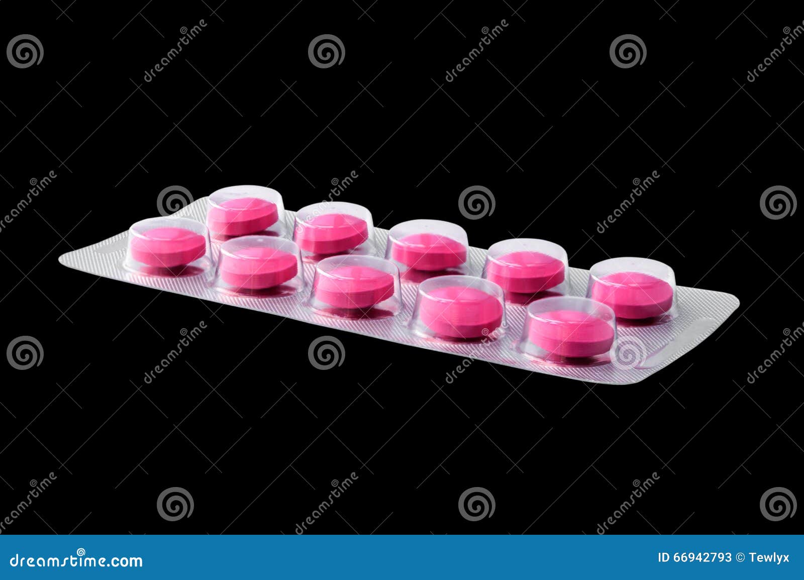 10 Tablet Pink Drugs Package Isolated Stock Image Image of ibuprofen