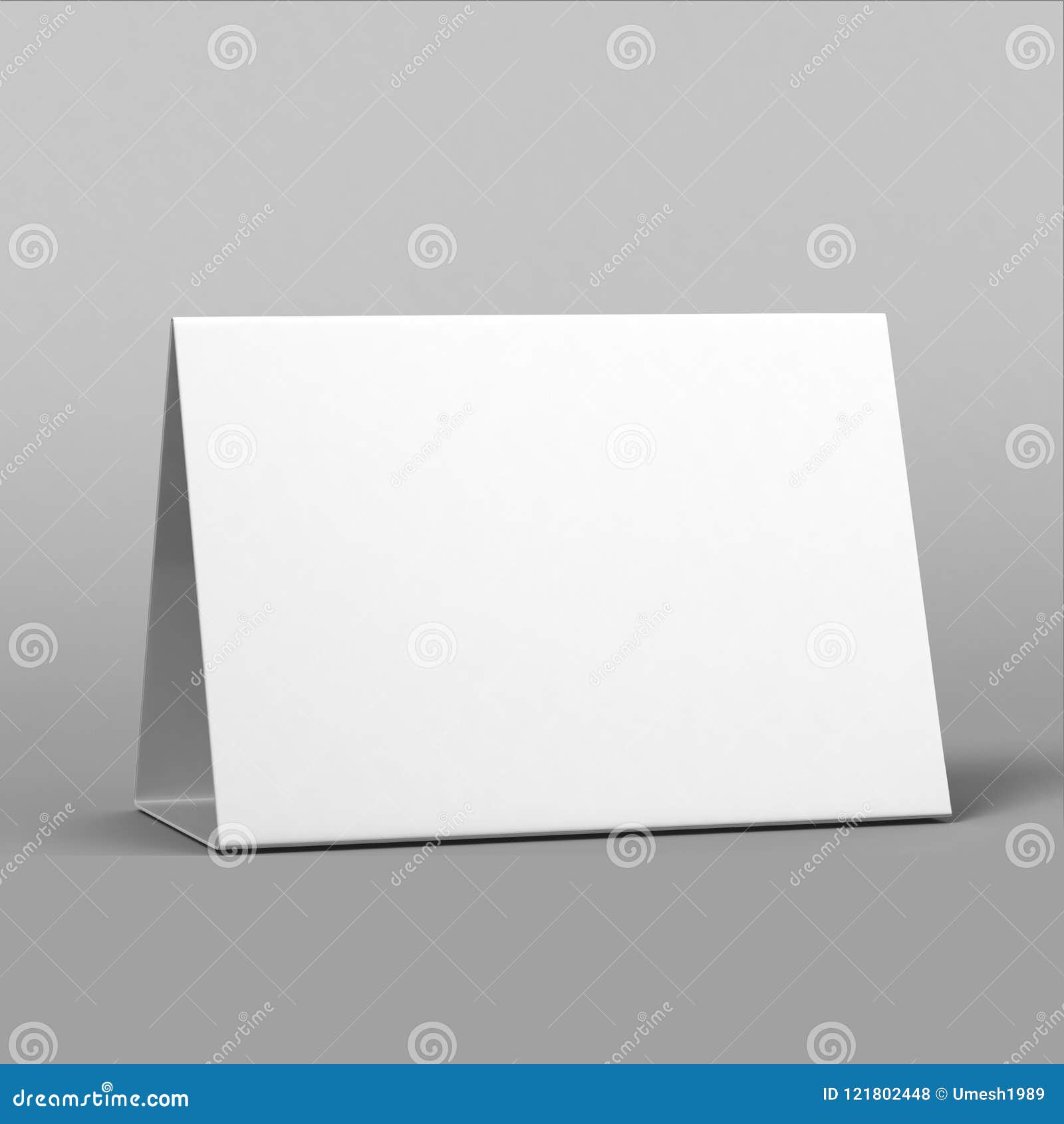 Tablet Tent Talkers Promotional Menu Cards White Blank Empty for In Blank Tent Card Template