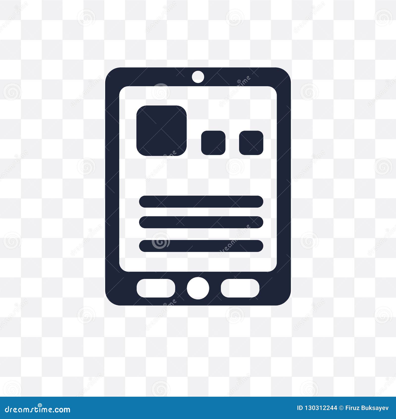 Tablet Transparent Icon. Tablet Symbol Design from Electronic De Stock