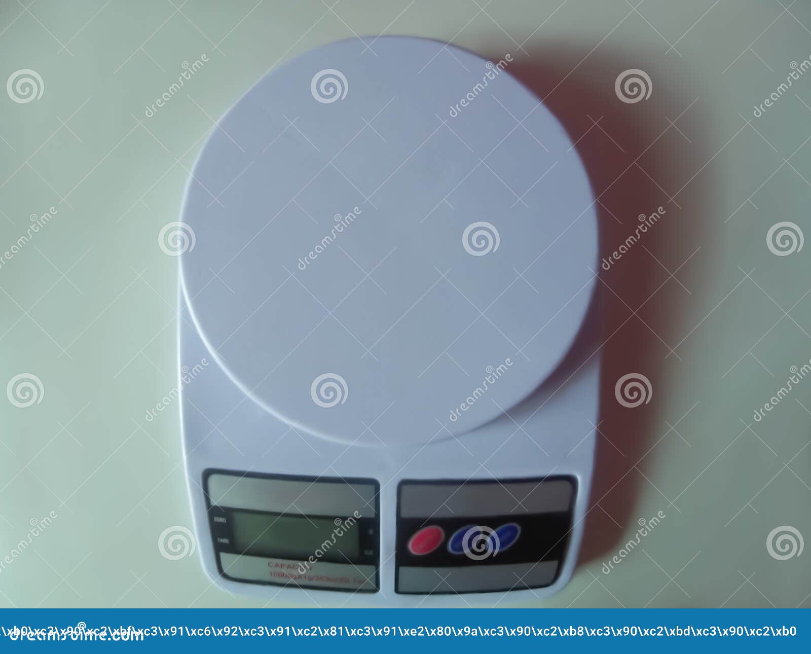 Tabletop White Kitchen Scale Stock Photo Image of scales, measuring 220163440
