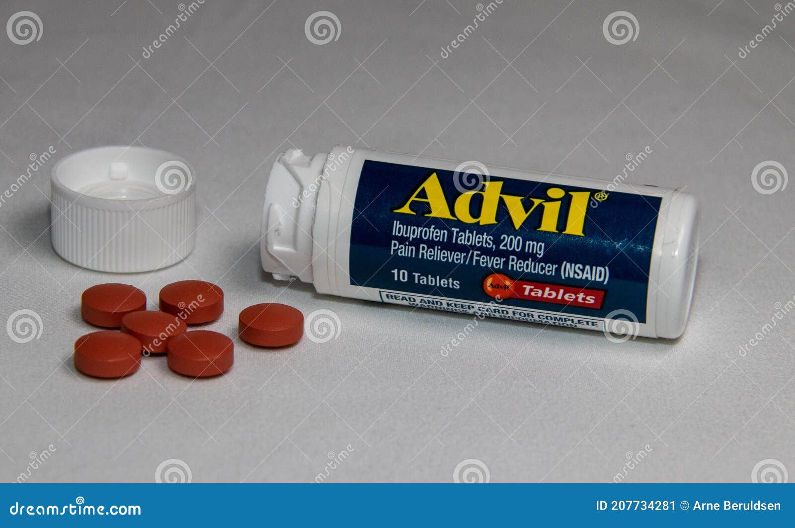 Capsules of Advil Pain Killer Editorial Photo Image of health