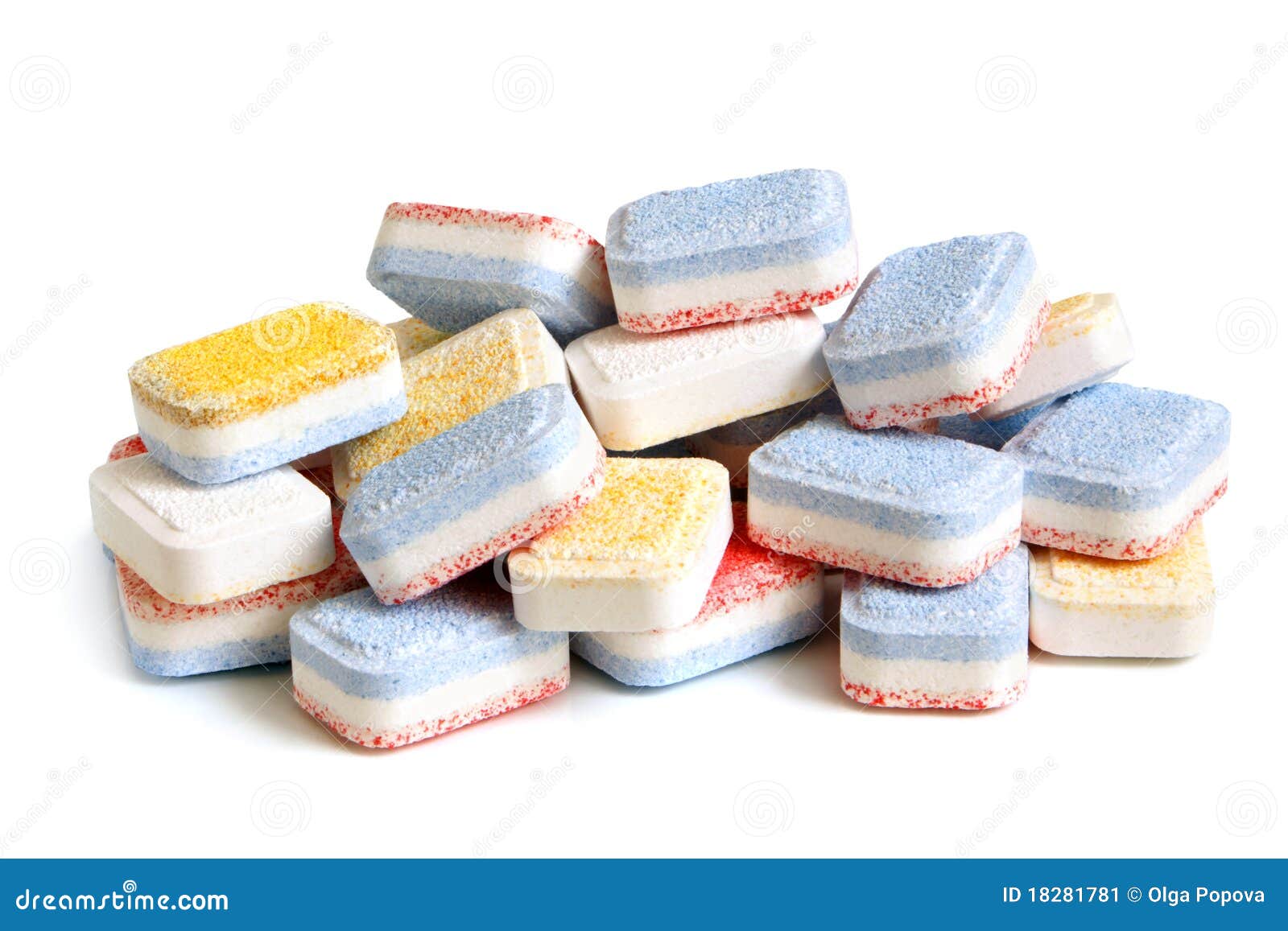 Tablets for Dishwashing Machine Stock Image Image of blue