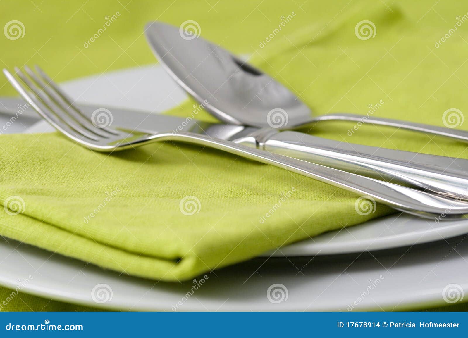 Tableware on green stock photo. Image of porcelain, dinnerware 17678914