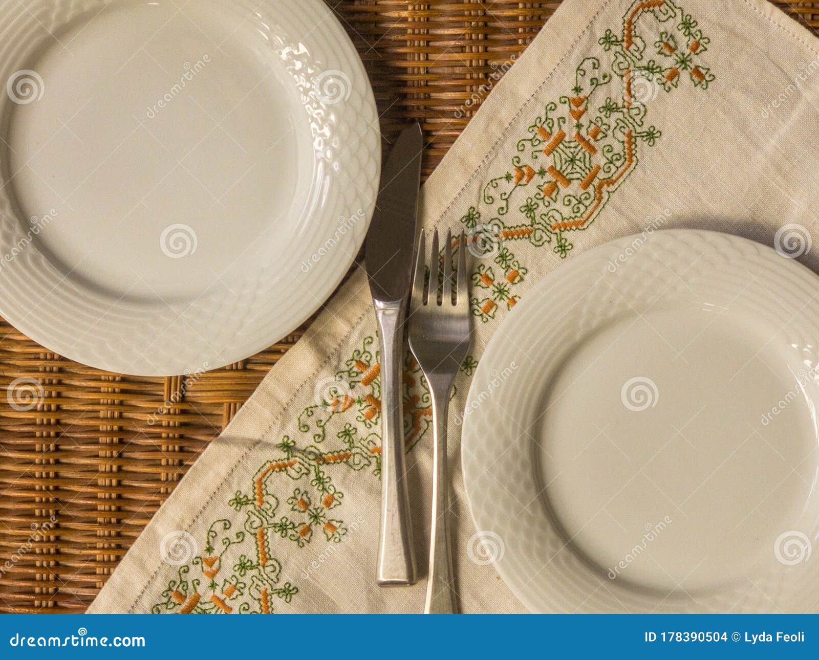 Tableware Setting for Food Presentation Stock Photo - Image of dish ...