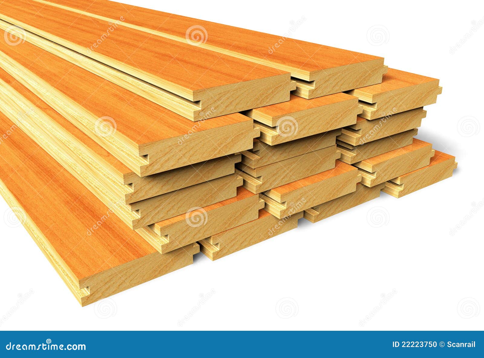 Tablones De Madera Empilados De La Construcción Stock de ilustración