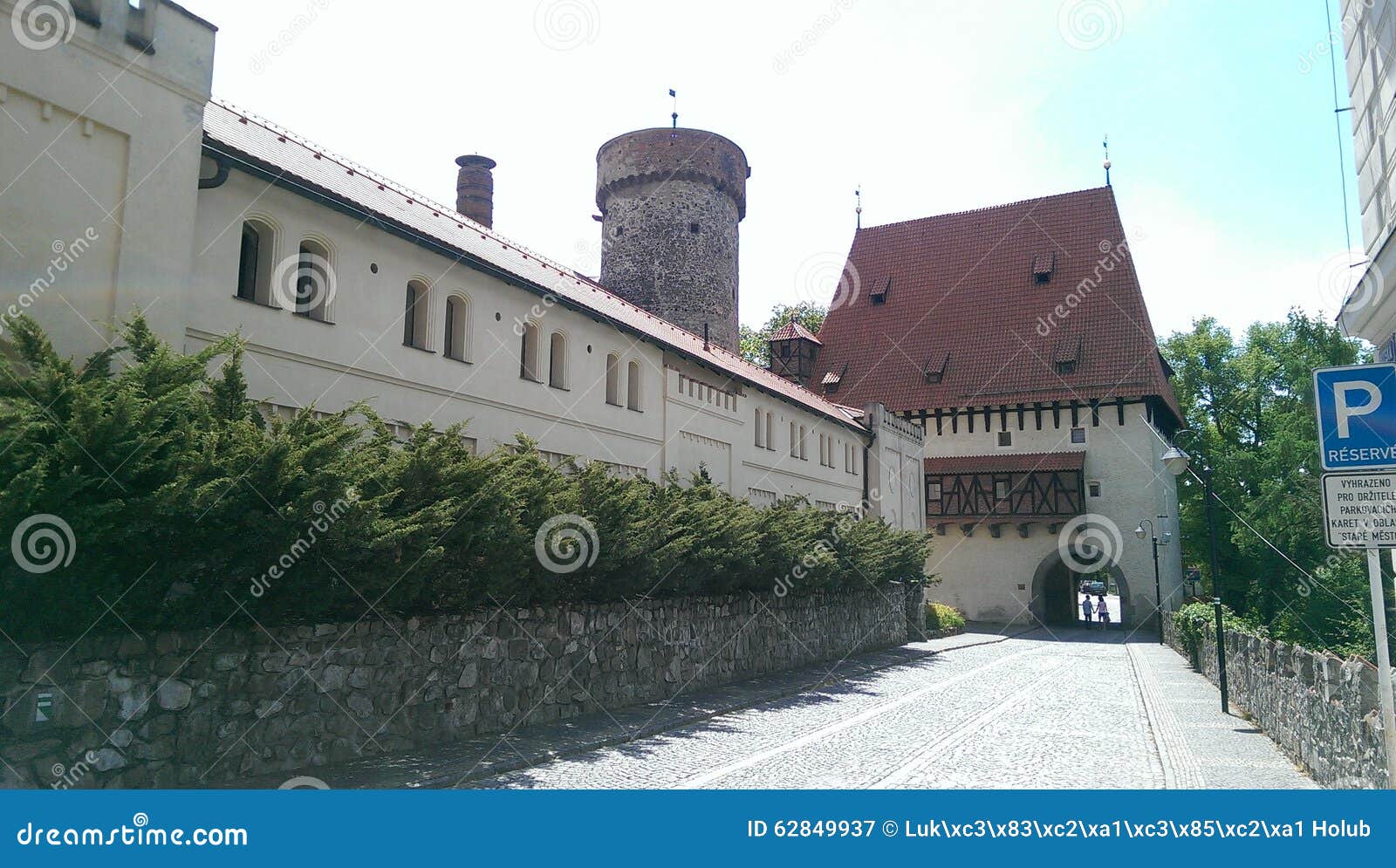 Tabor city stock image. Image of tower, city, castle 62849937