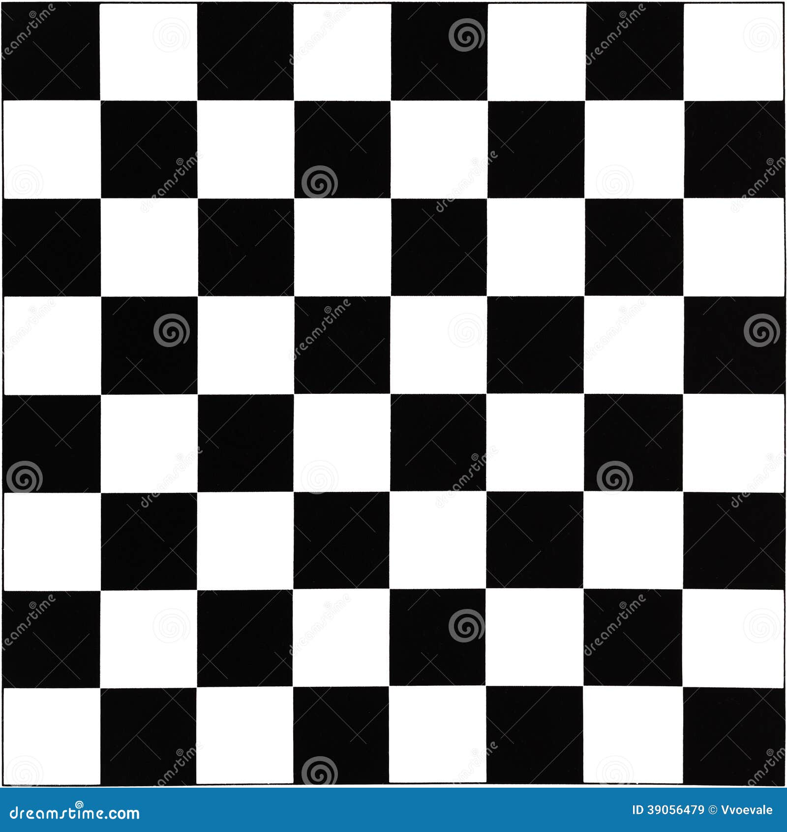 Tabuleiro de xadrez com damas isolado no fundo branco, um tiro de cima.