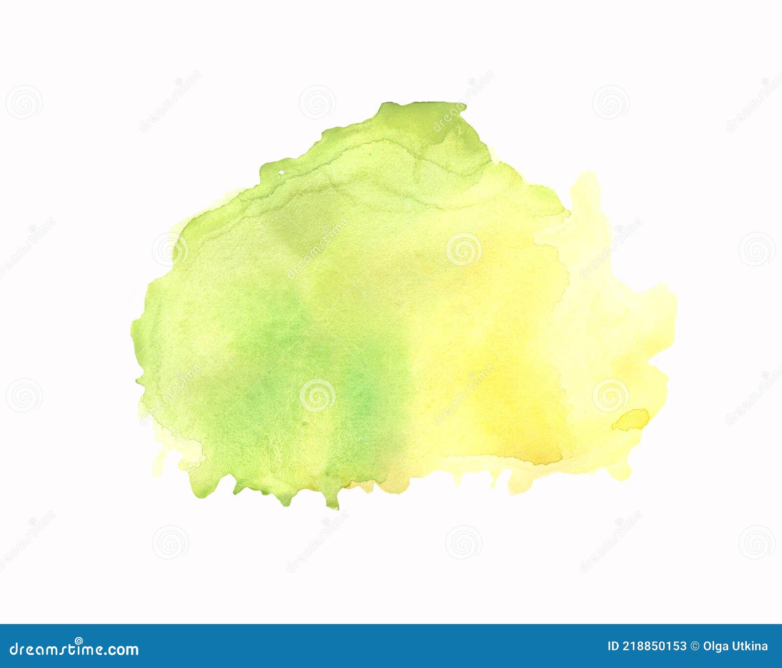 fond texturé de peinture aquarelle en tâches de couleur bleu vert