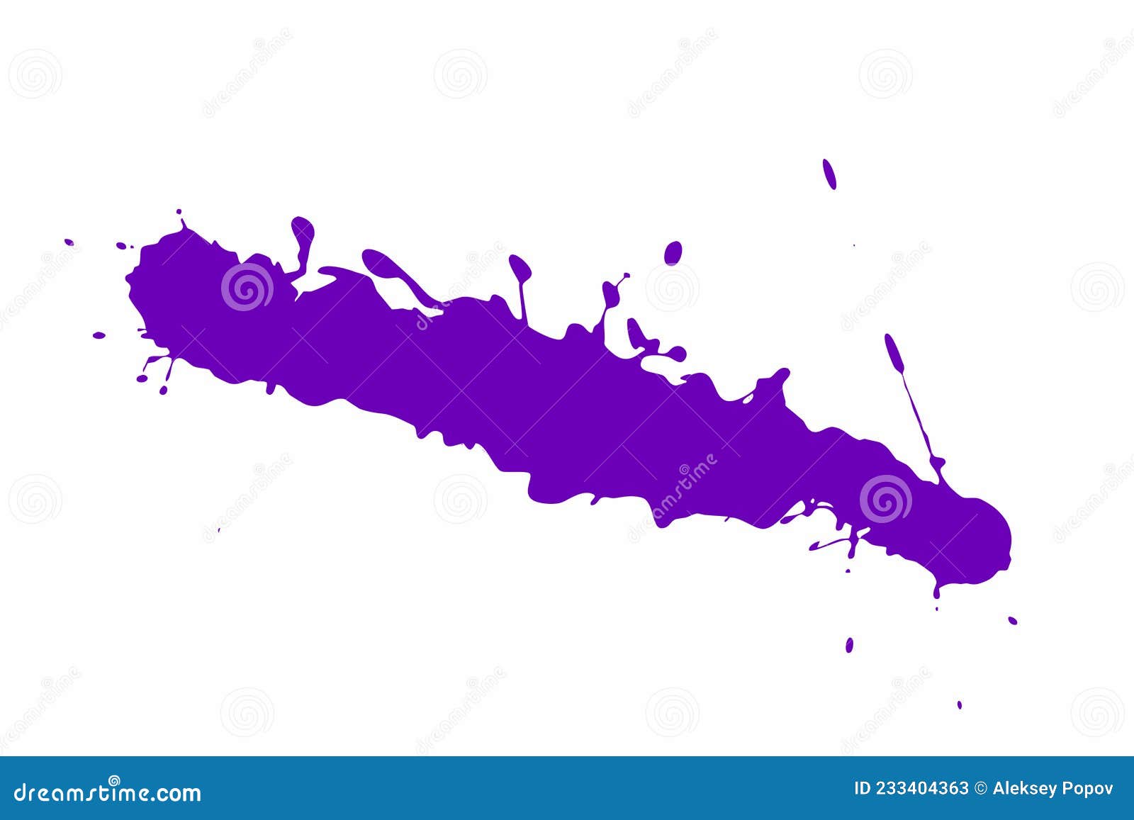 Tache Violette Sur Fond Blanc. Illustration Stock - Illustration ...