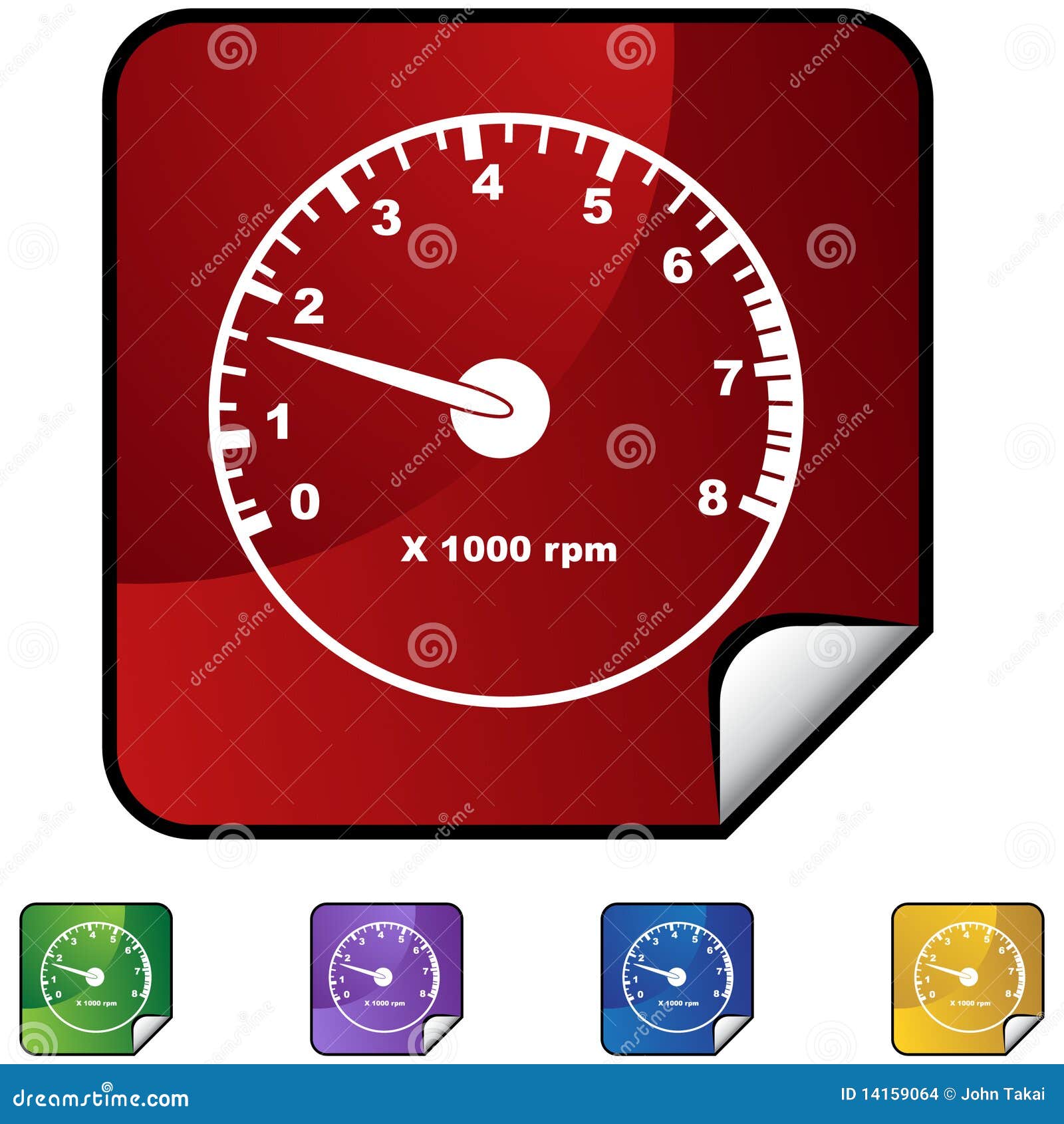 Tachometer Vector Illustration | CartoonDealer.com #70302676