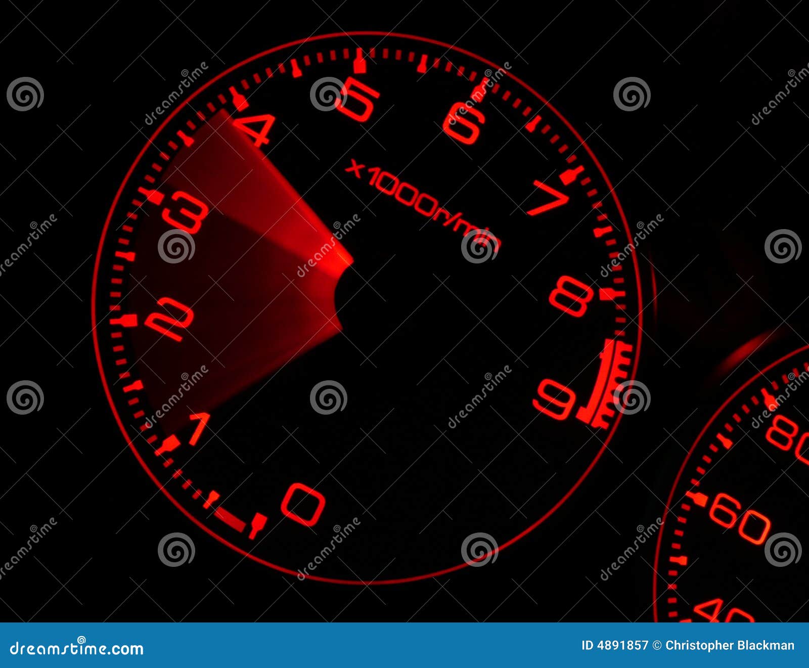 Rusa tachometer för bilkapacitet