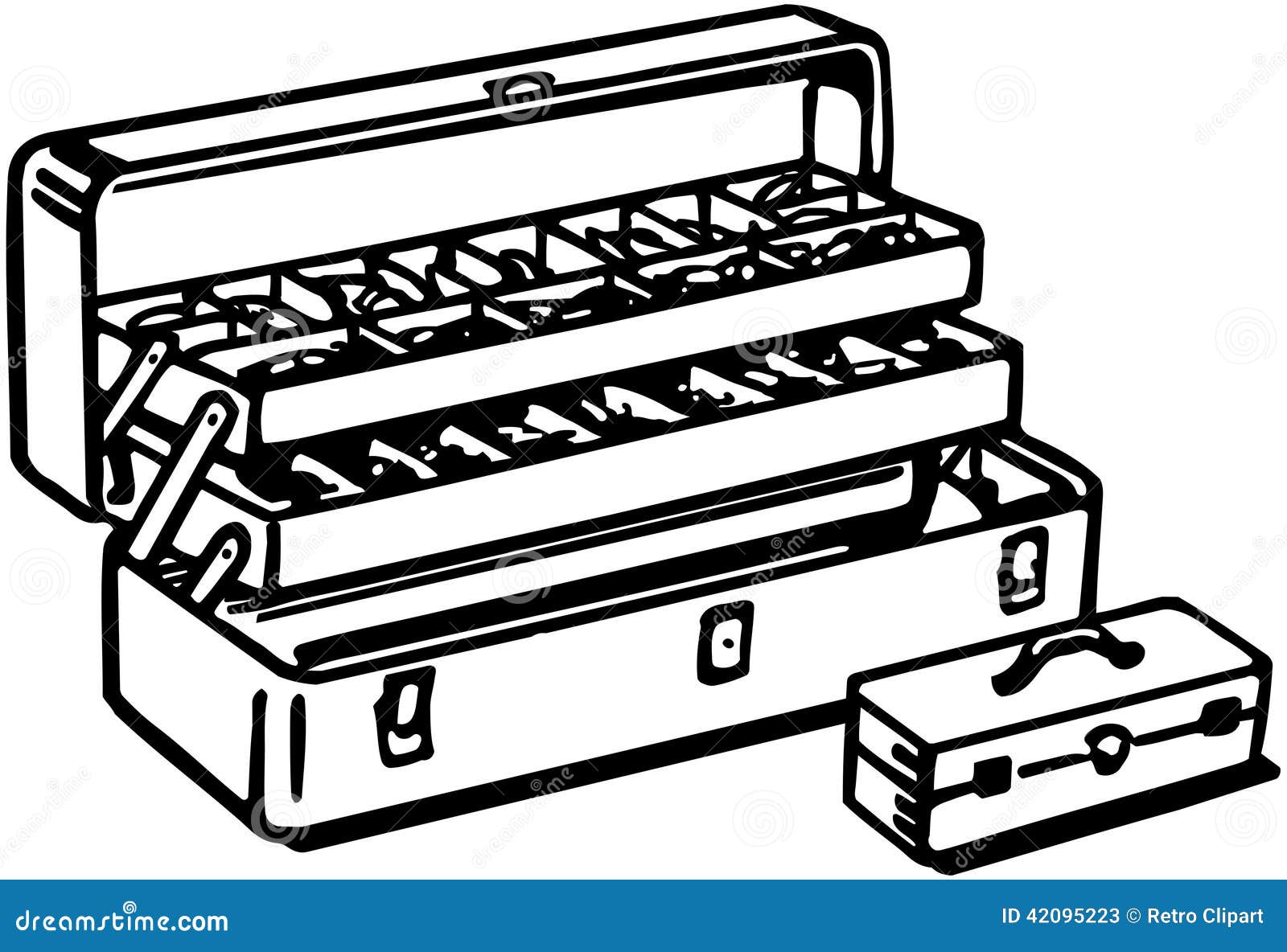 Tackle Box stock vector. Illustration of graphics, americana - 42095223
