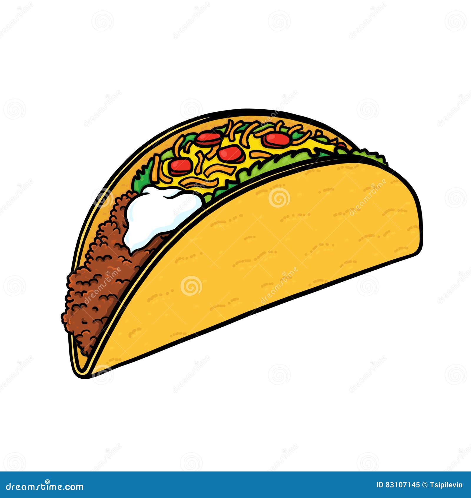 Sketch Taco Vector Images over 2000