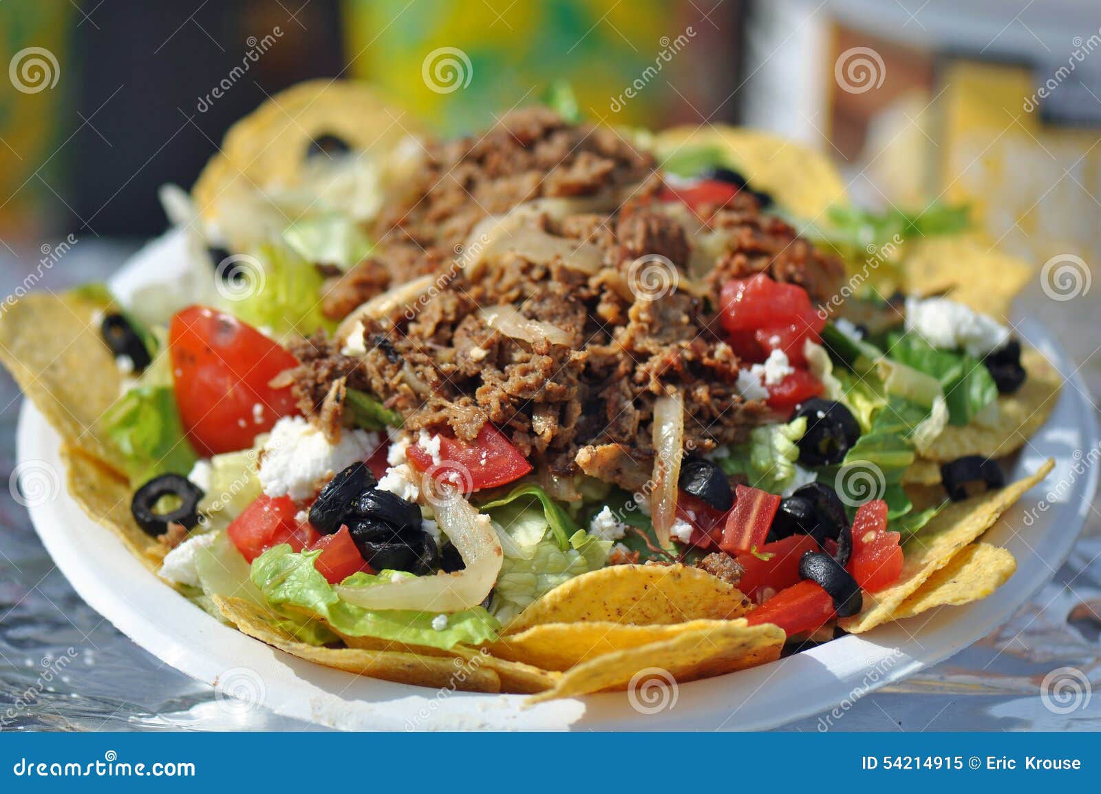 Taco Nacho Salad Stock Photo - Image: 54214915