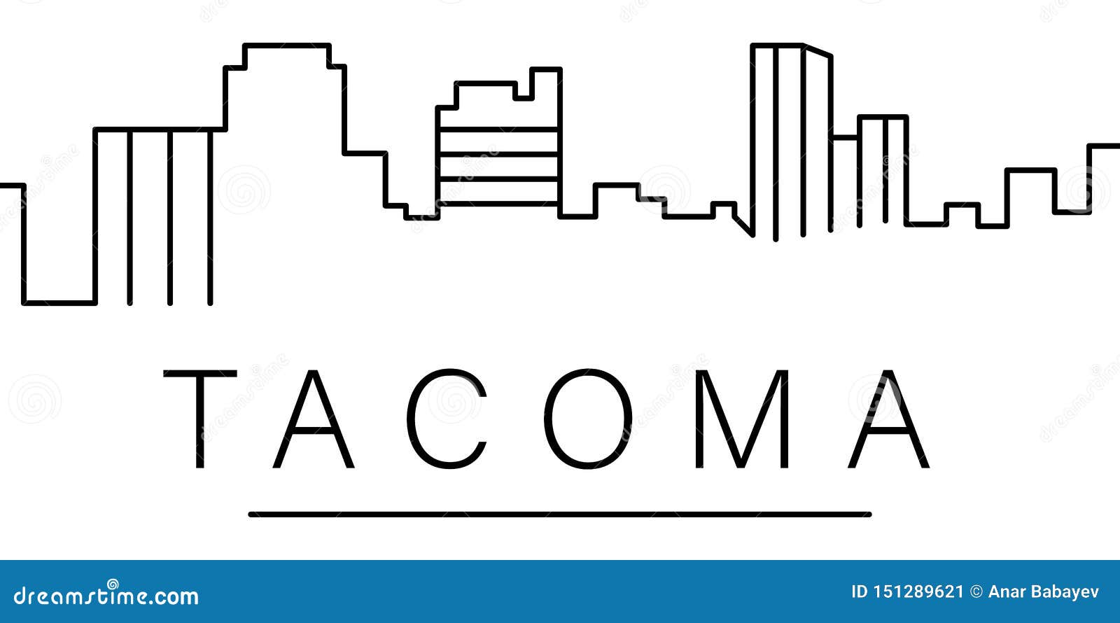 tacoma city outline icon. s of cityscapes  line icon. signs, s can be used for web, logo, mobile app, ui