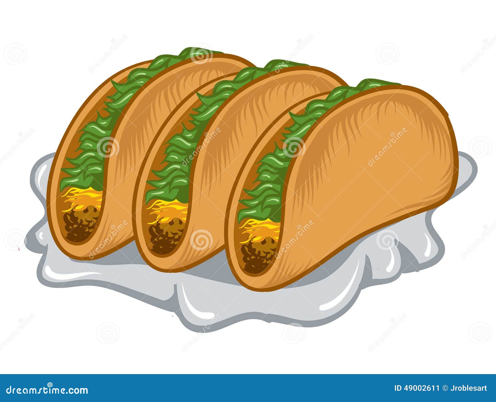Fish taco clipart