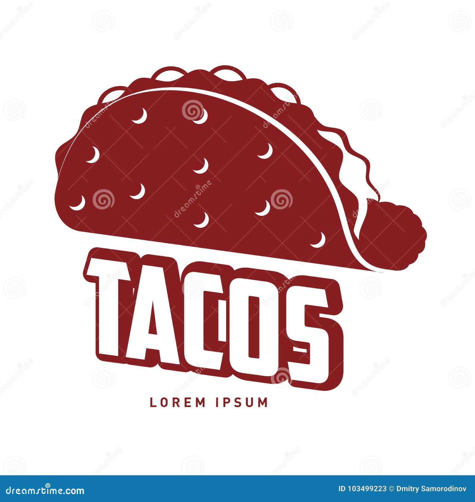 Tacos Logo Illustration Stock Illustration Illustration Of