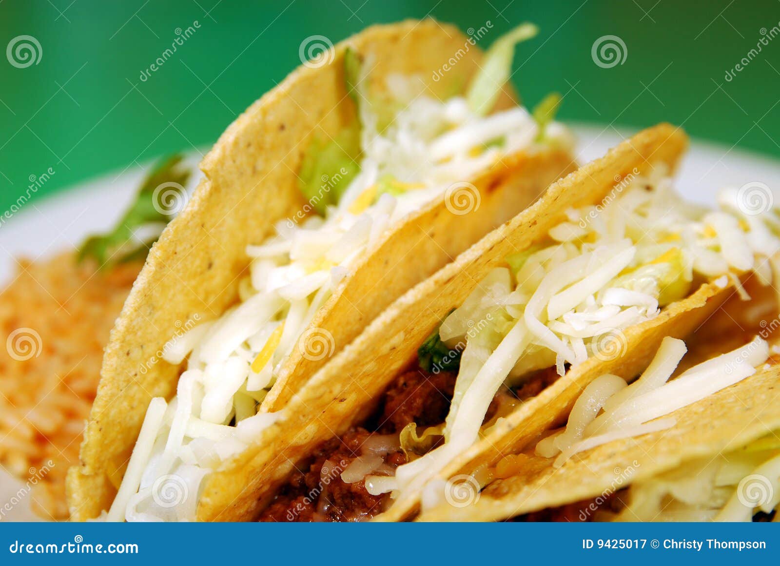 Tacos with refried beans stock image. Image of protein 9425017