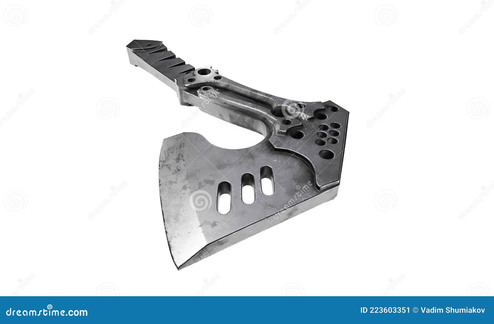 tactical ax 3d  render in white background