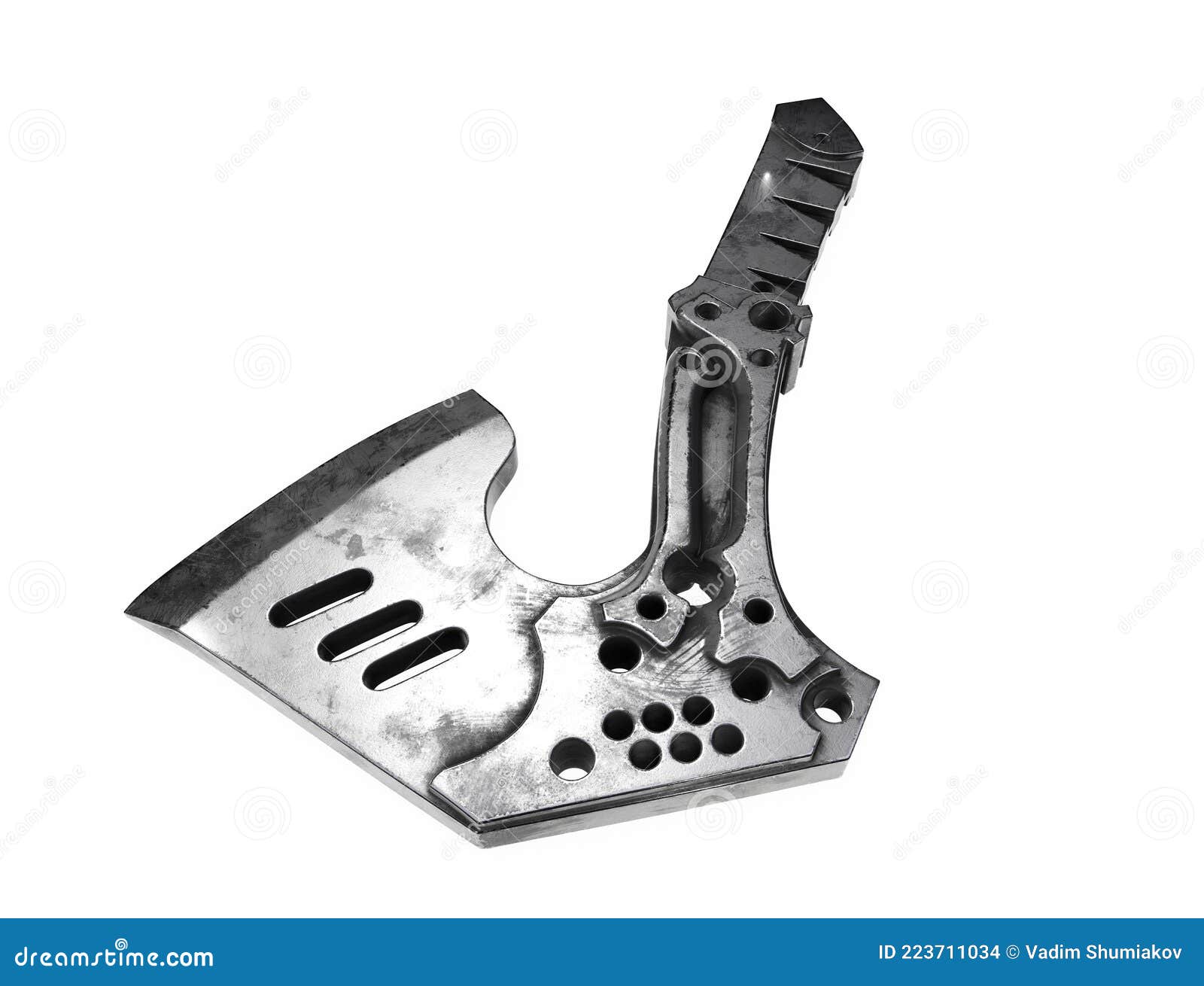 tactical ax 3d  render in white background