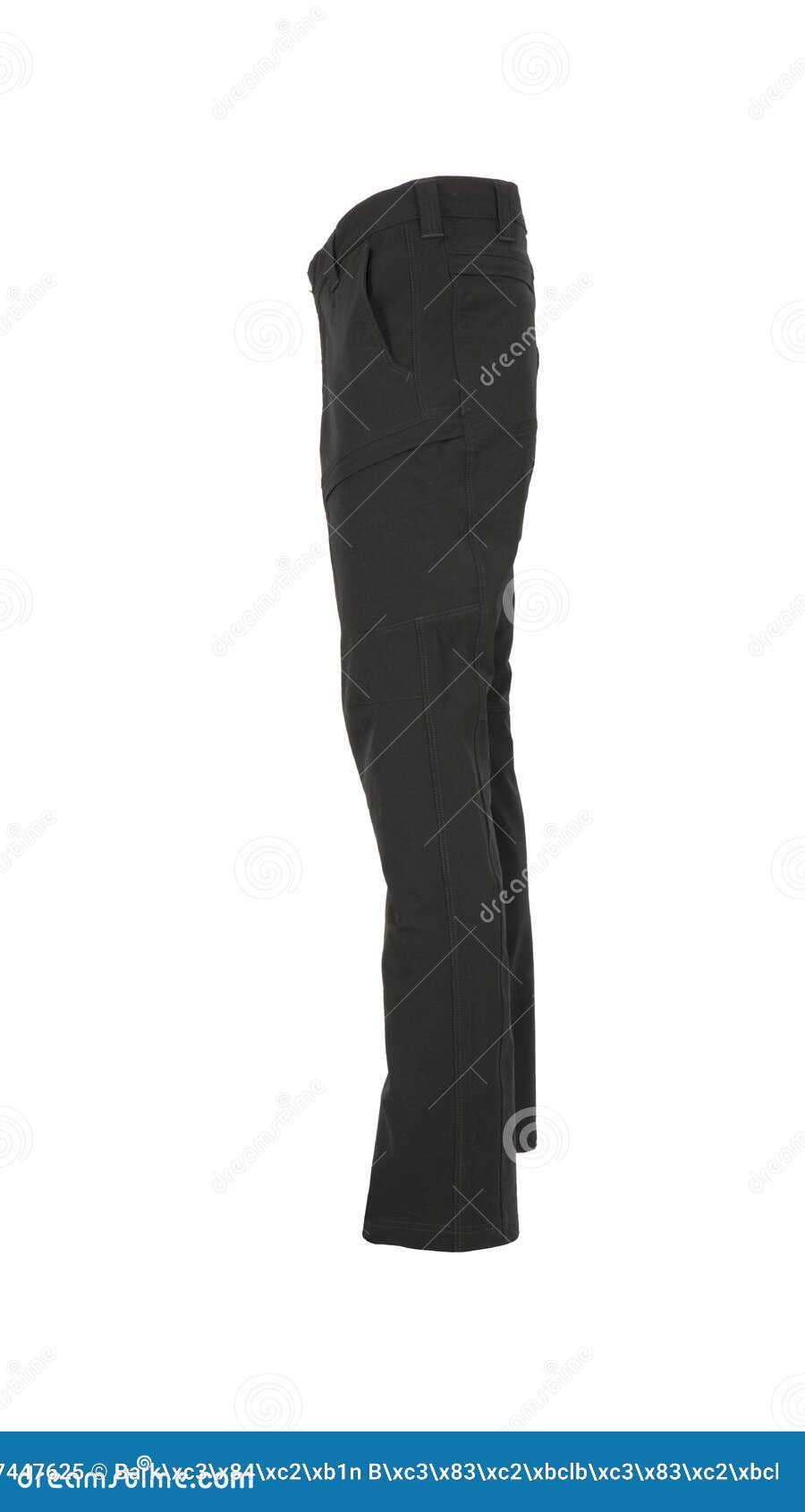 Tactical Black Pants in Front of White Background Stock Image - Image ...