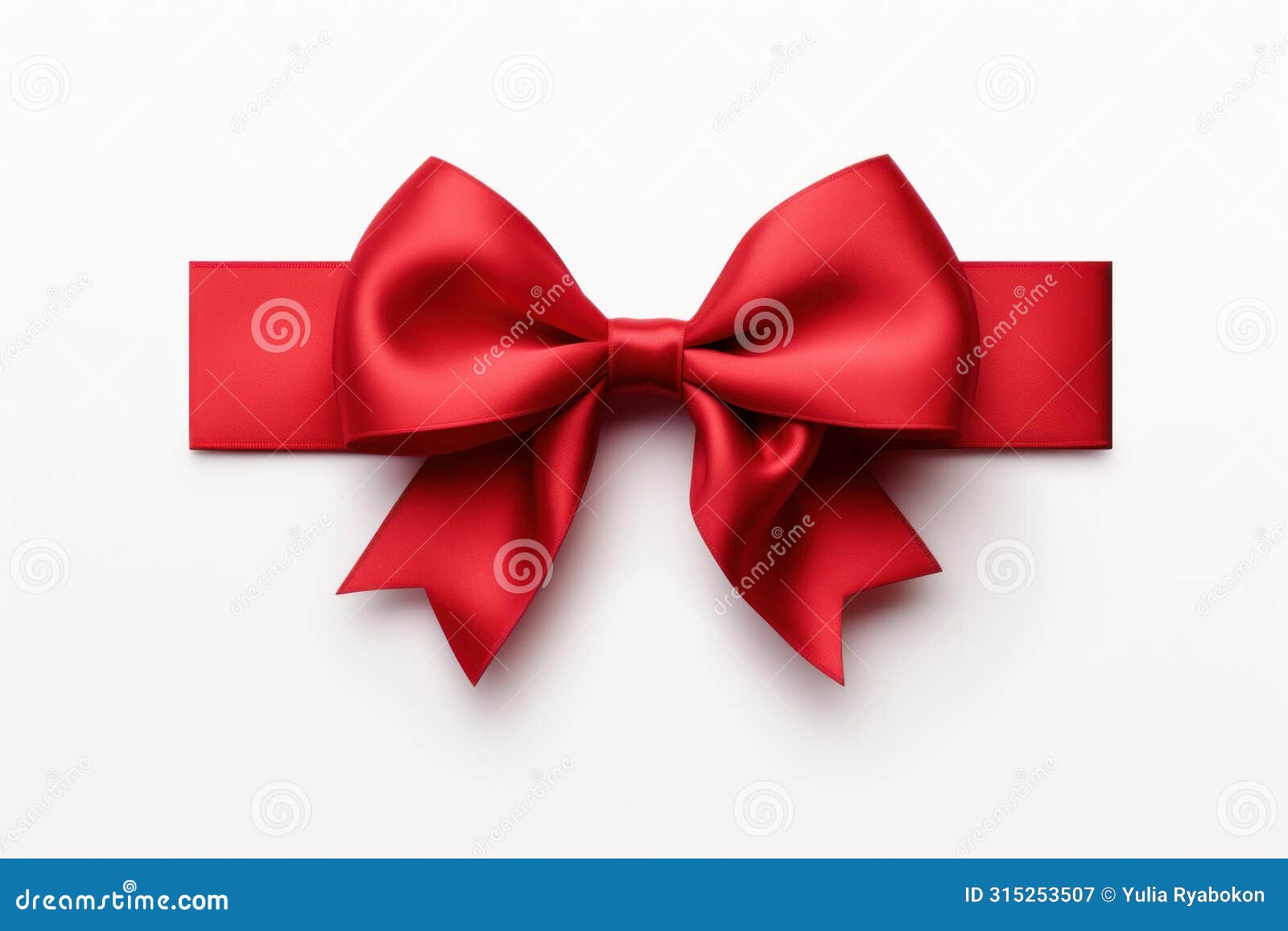 tactile red ribbon mockup gift. generate ai