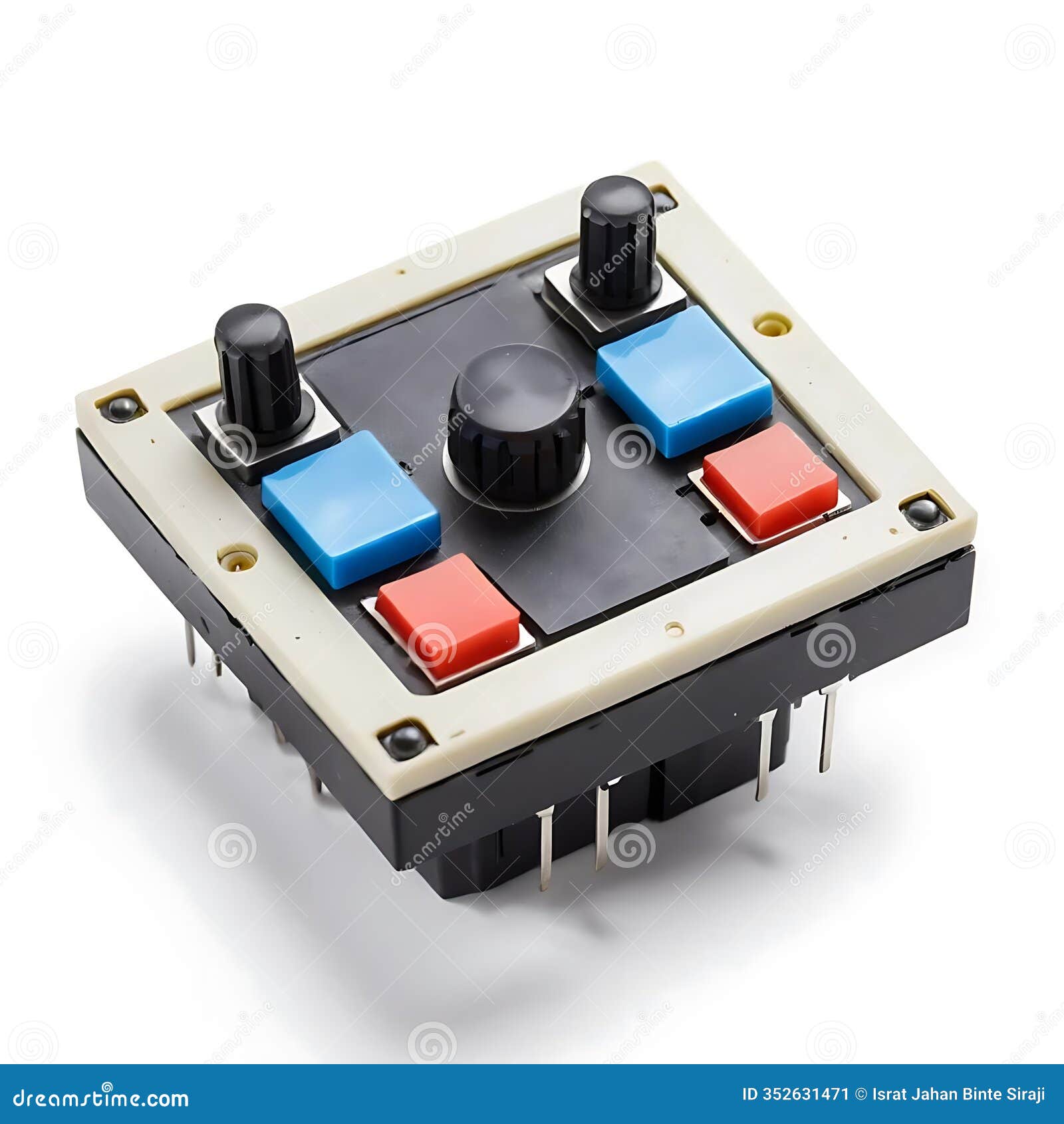 tactile switch  on a white background