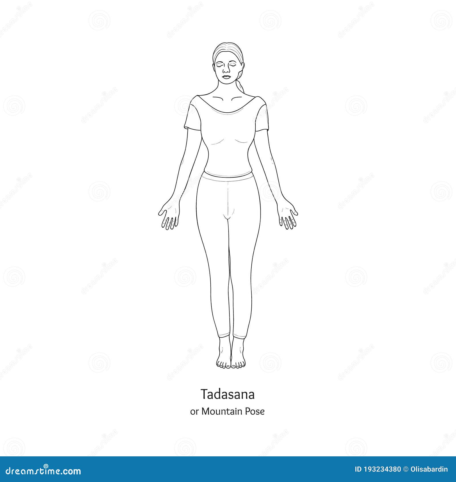 Mountain Pose Drawing Mountain Pose Drawing