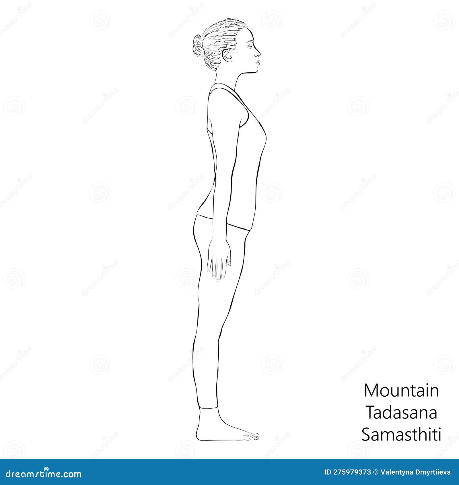 Mountain Tadasana Stock Illustrations – 113 Mountain Tadasana Stock  Illustrations, Vectors & Clipart - Dreamstime