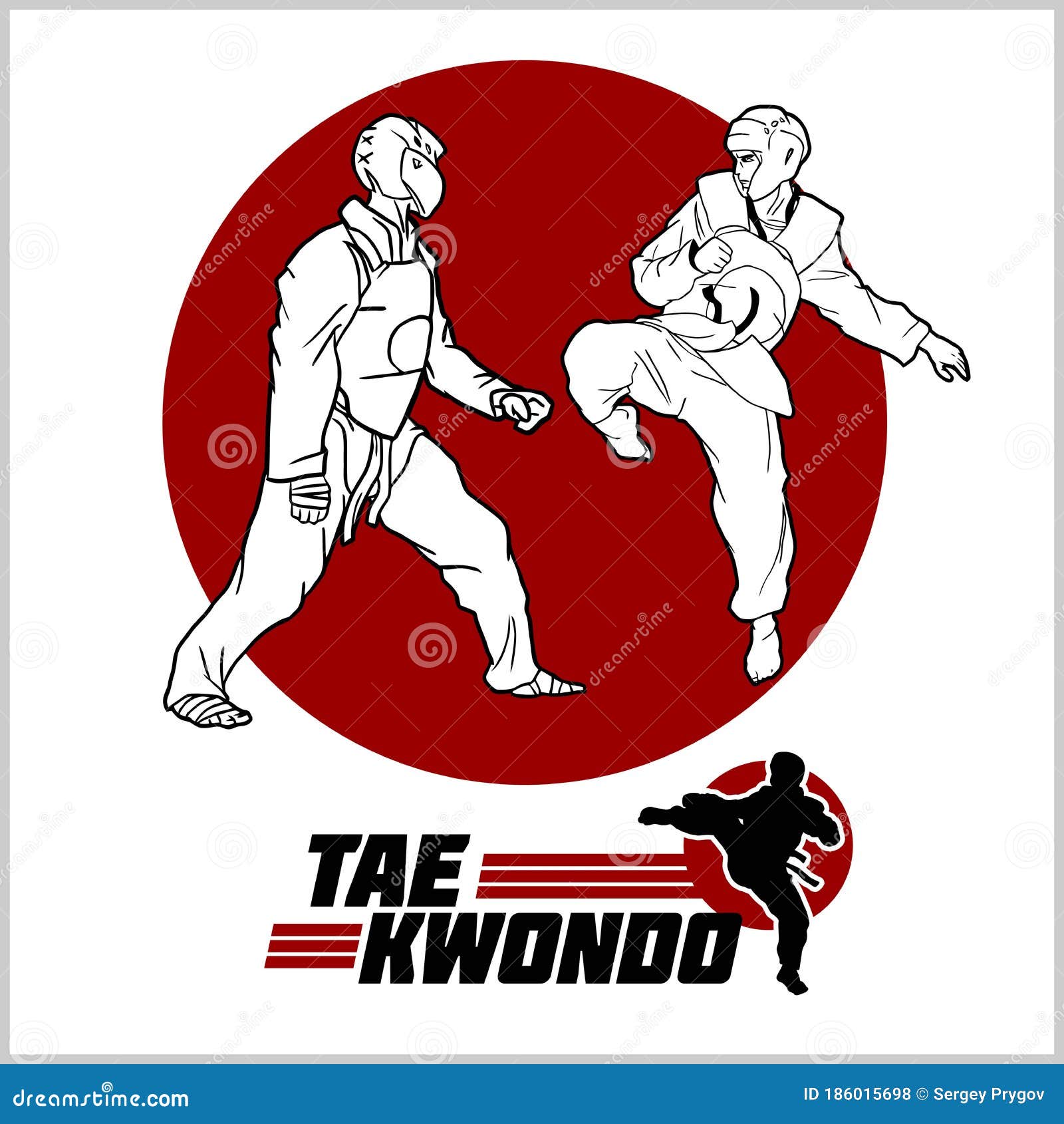 taekwondo emblem - taekwondo logo  template.  
