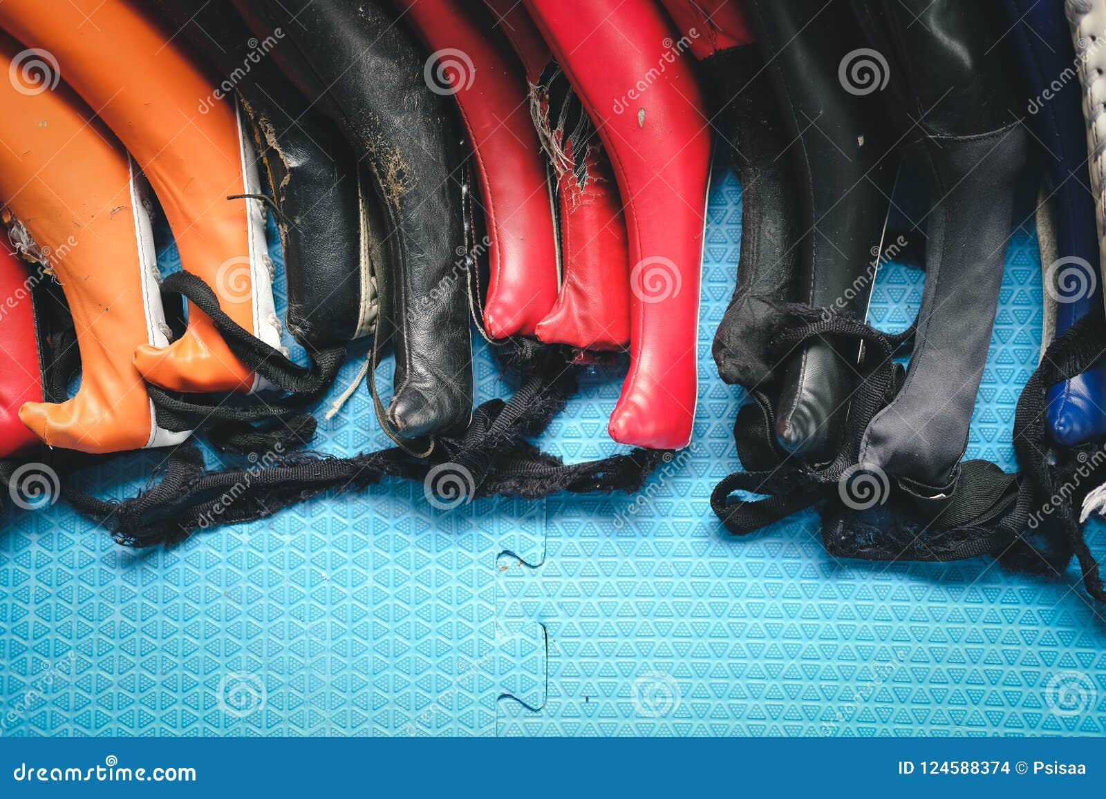 Taekwondo Kicking Target Pad Stock Photo Image of holder, kick 124588374