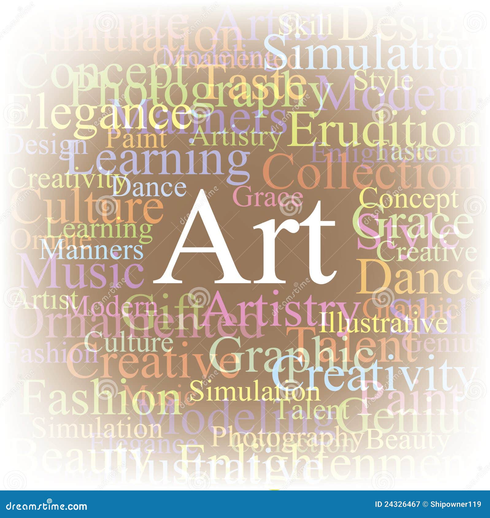 Tag cloud Art stock vector. Illustration of artist, abstraction - 24326467