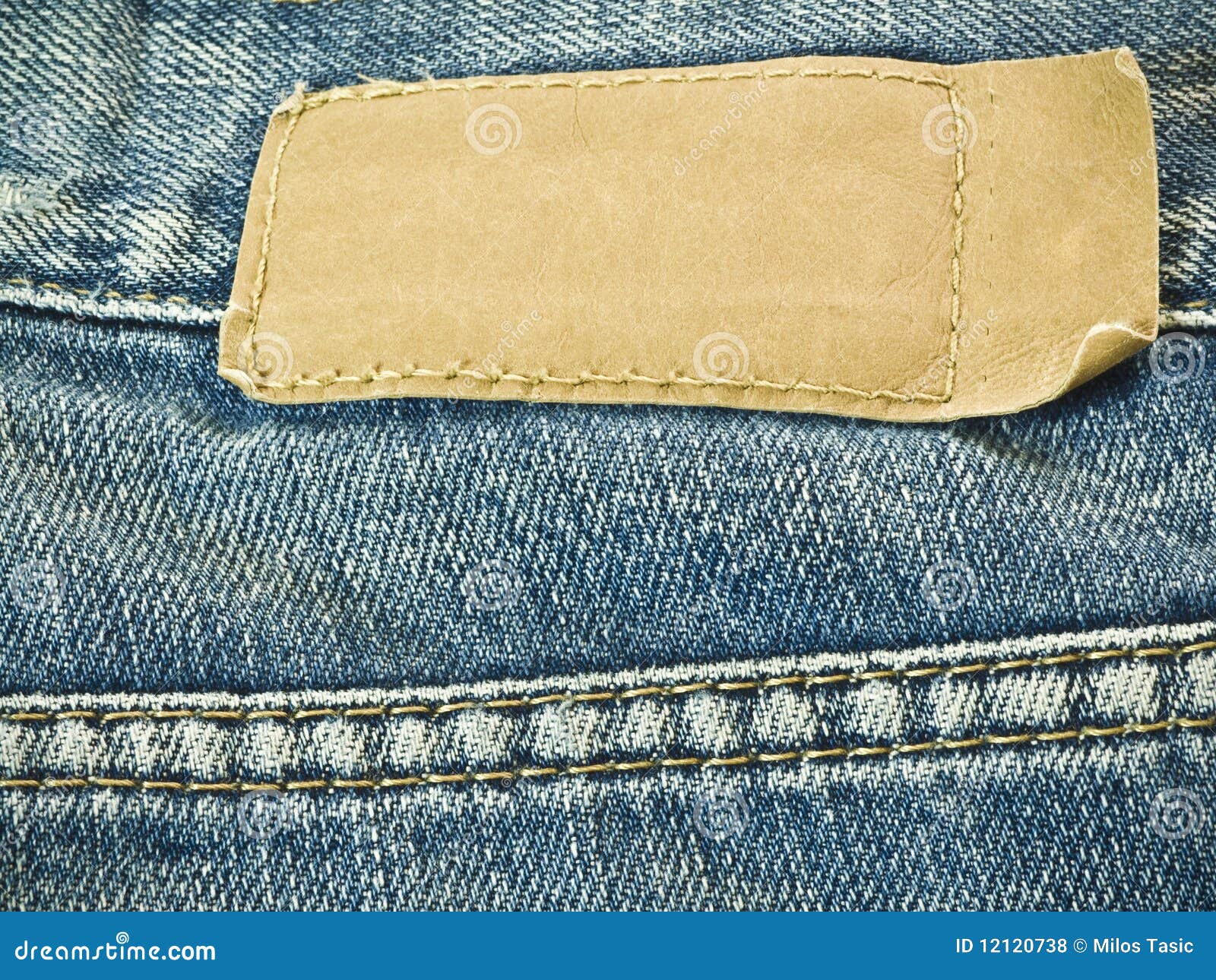 Tag on jeans stock photo. Image of style, navy, closeup 12120738