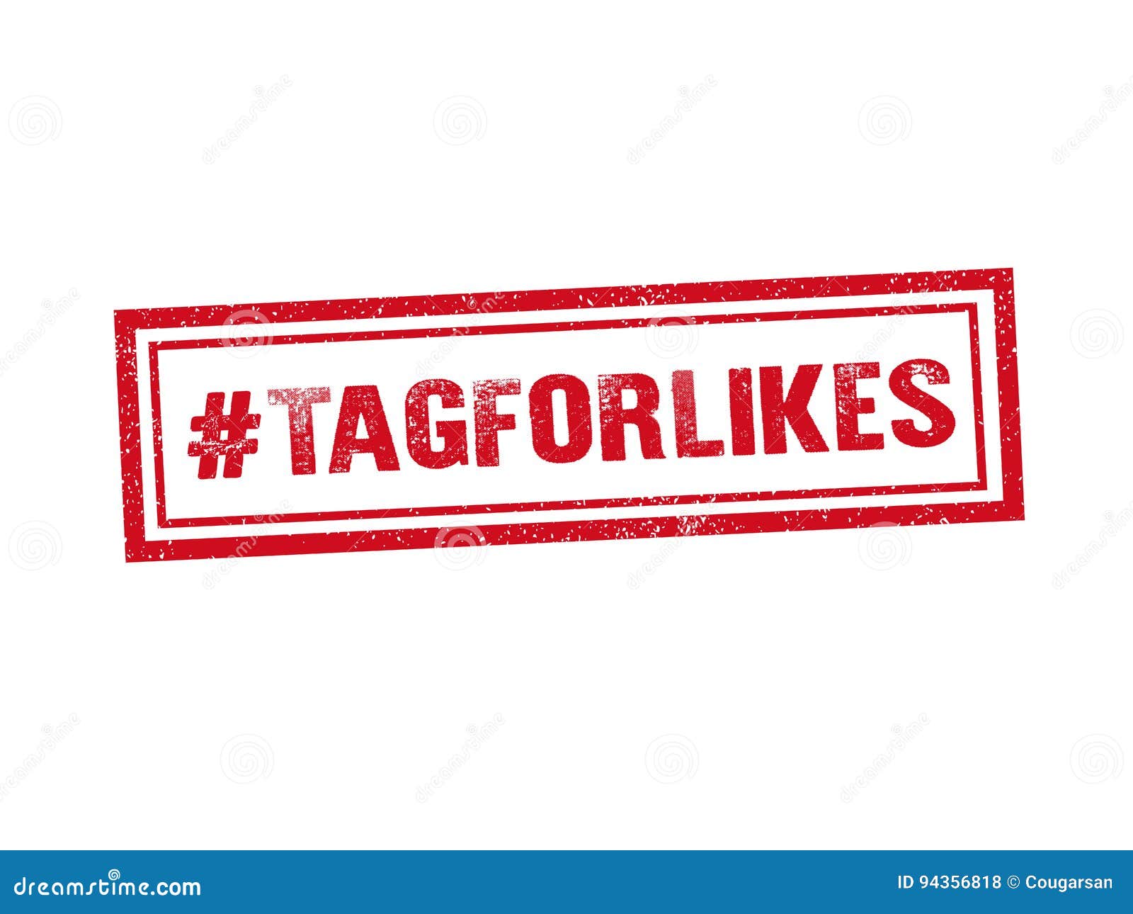 Tag for Likes Red Stamp Seal Text Message on White Background Stock