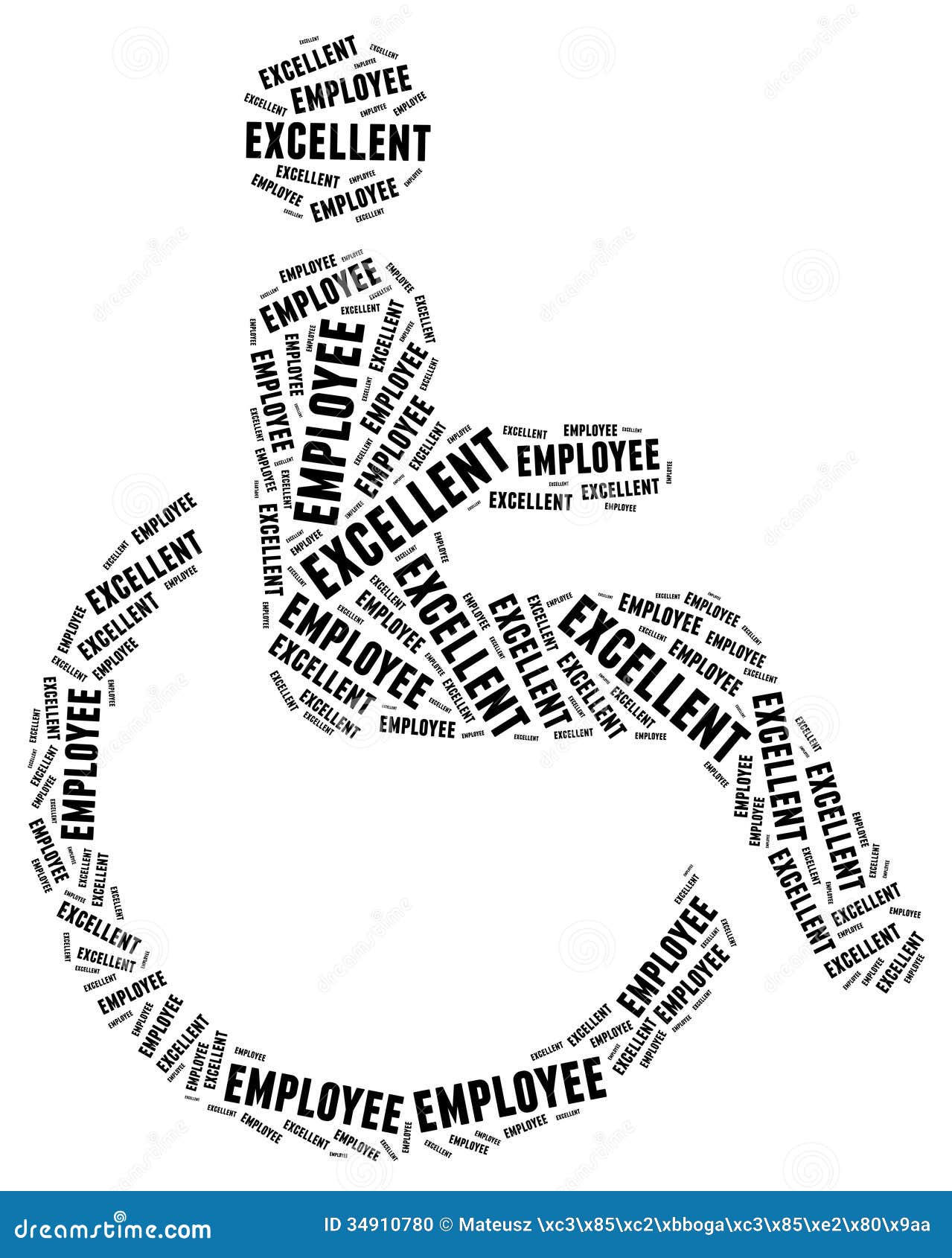 Tag or Word Cloud Disability Related Stock Illustration Illustration