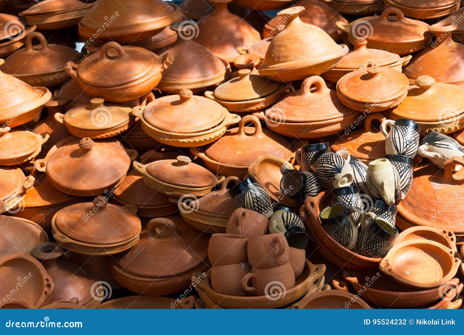 Tagine pottery stock photo. Image of medina, arab, chefchaouen 95524232