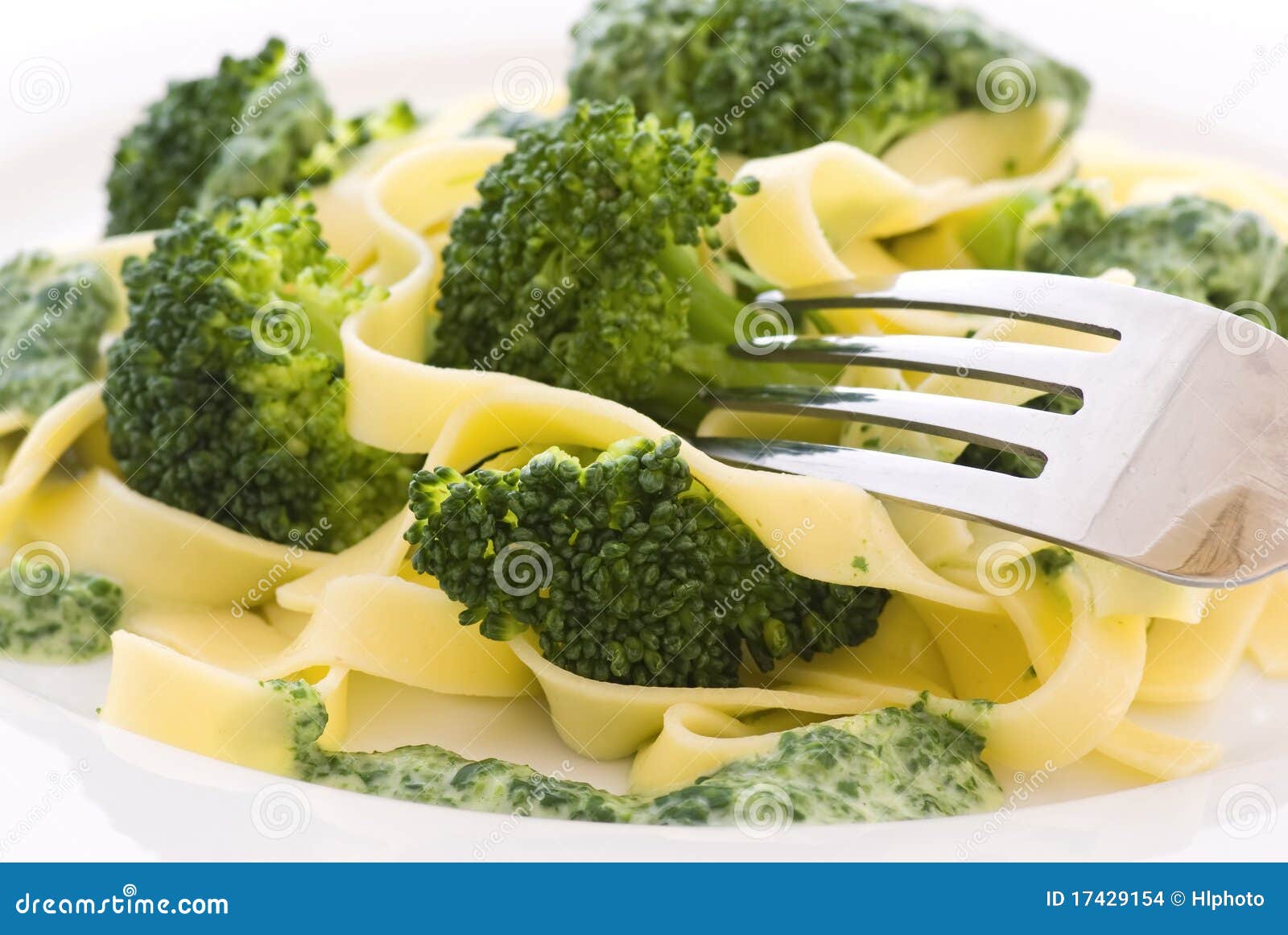 Tagliatelle with Broccoli stock photo. Image of healthy 17429154